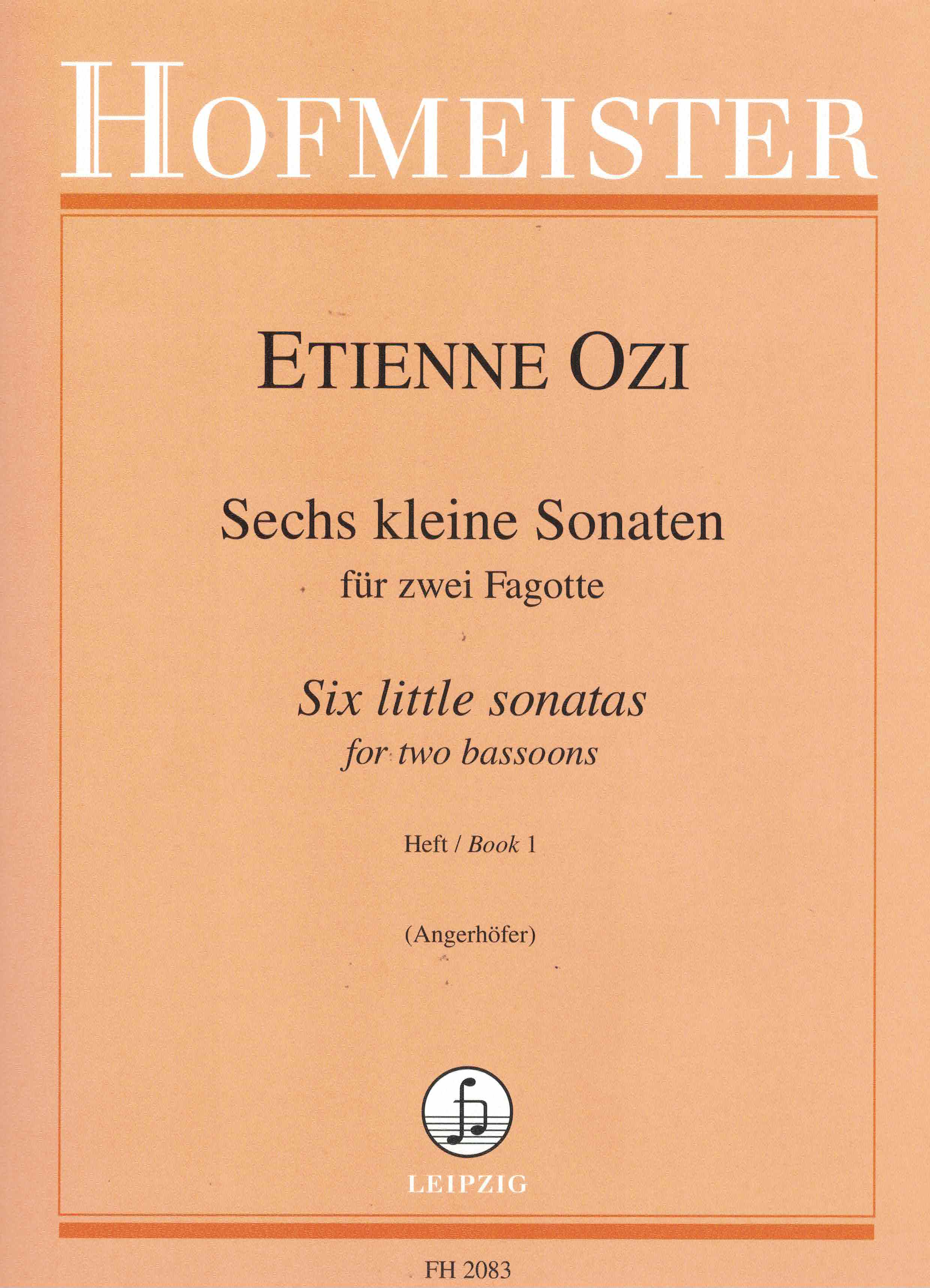 Sechs kleine Sonaten Heft 1, E. Ozi, 2 Fagotte