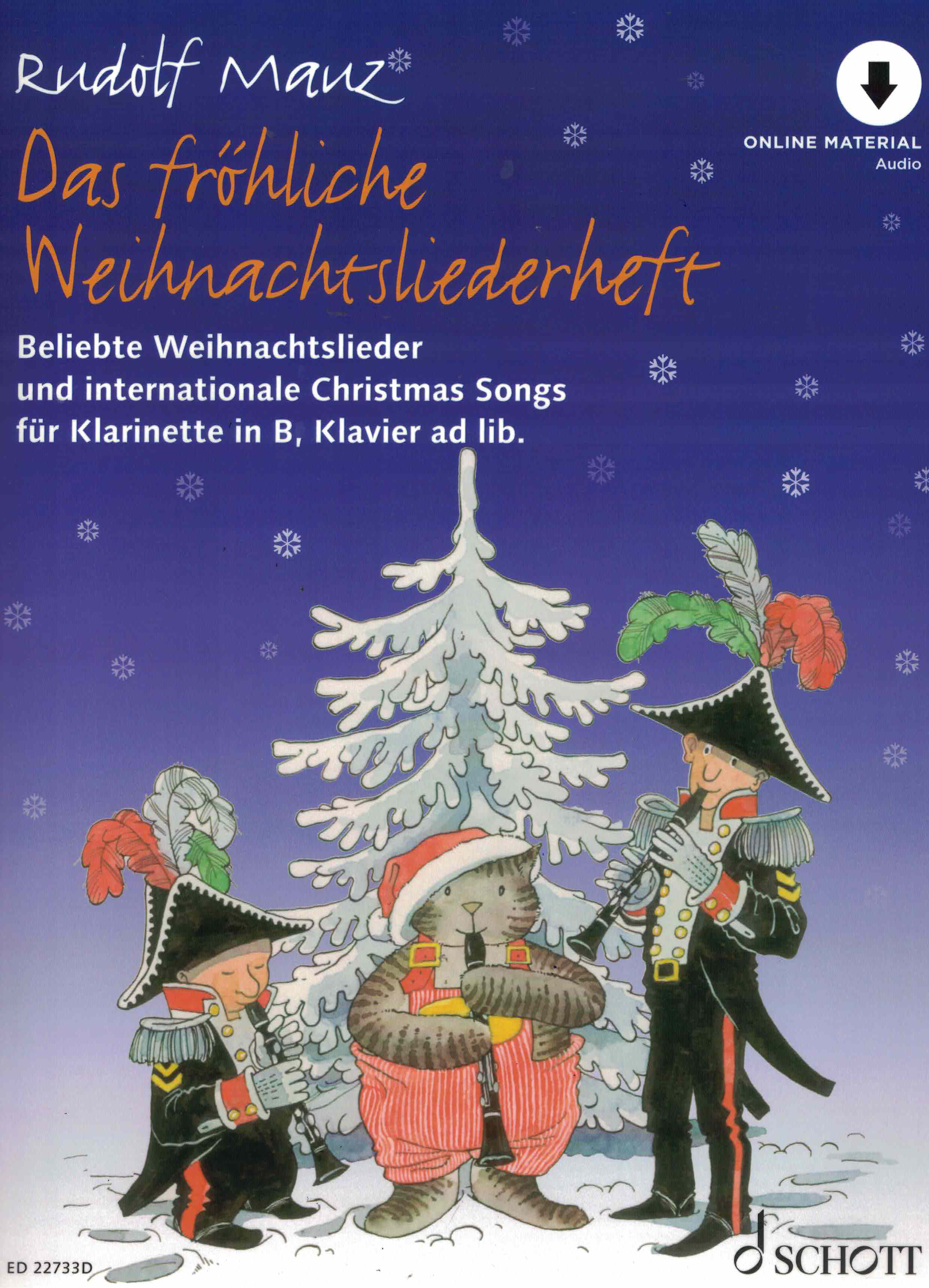 Das fröhliche Weihnachtsliederheft, Mauz, Klar Klav online mat