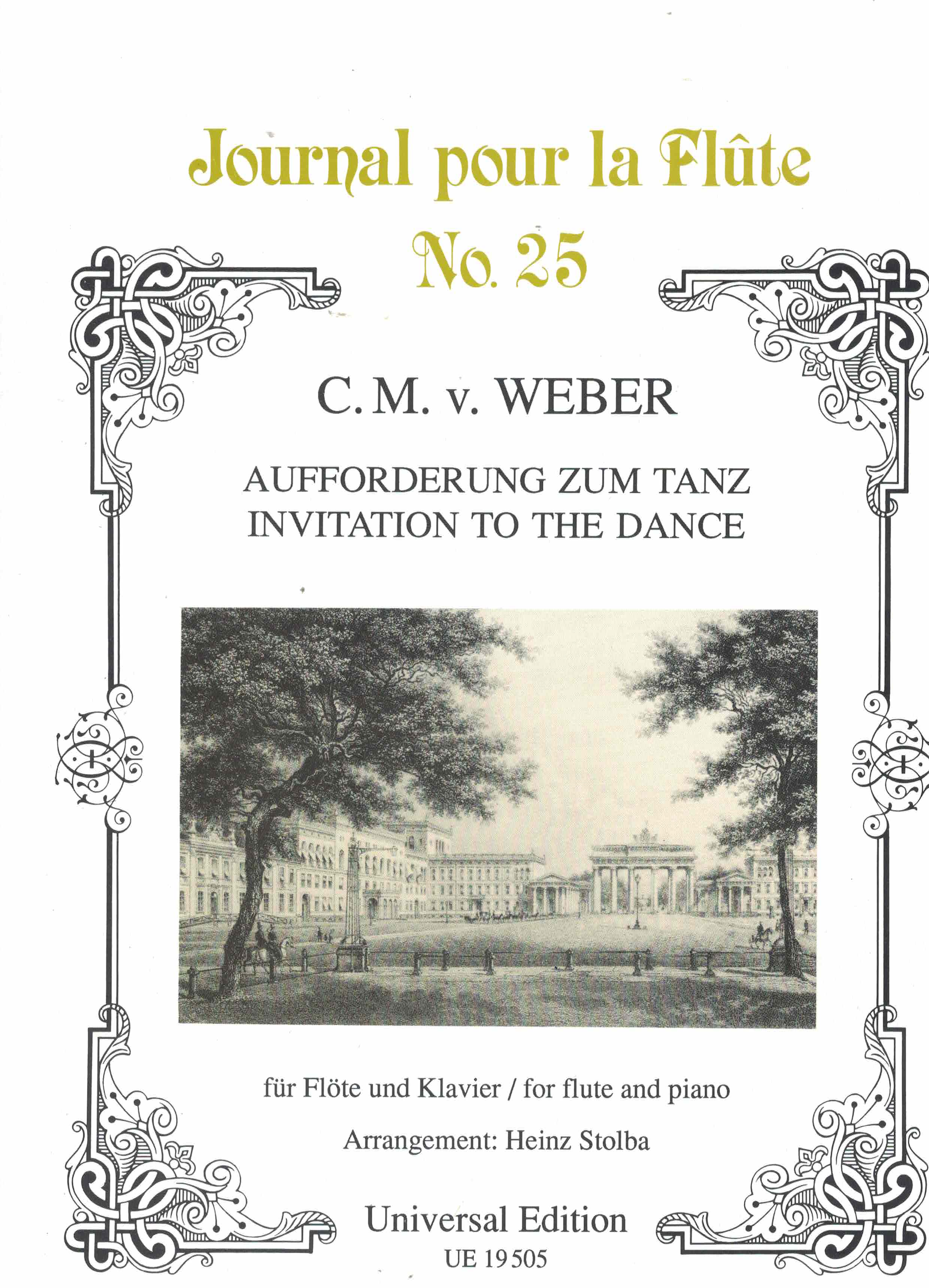 Aufforderung zum Tanz op 65, Weber, Querflöte/Klav