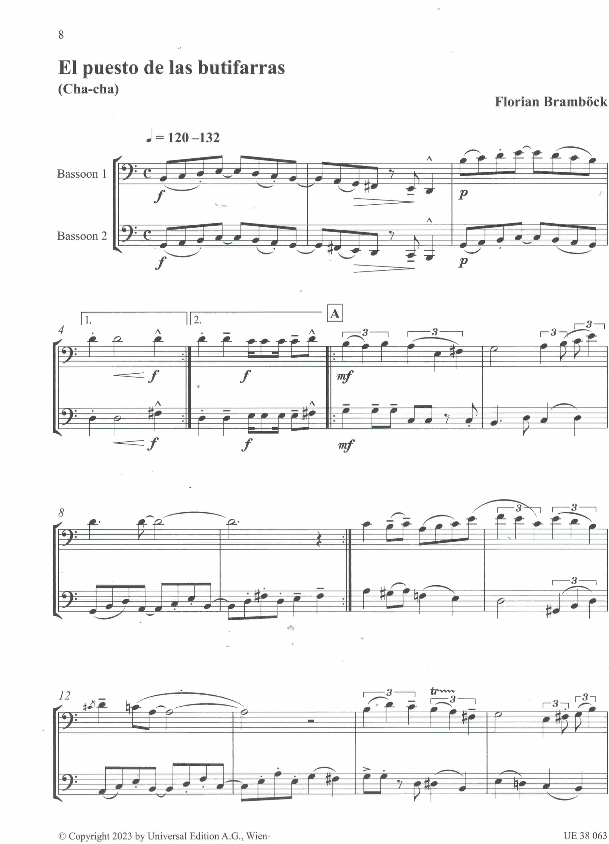 Afro- Latin Bassoon Duets, 2 Fag