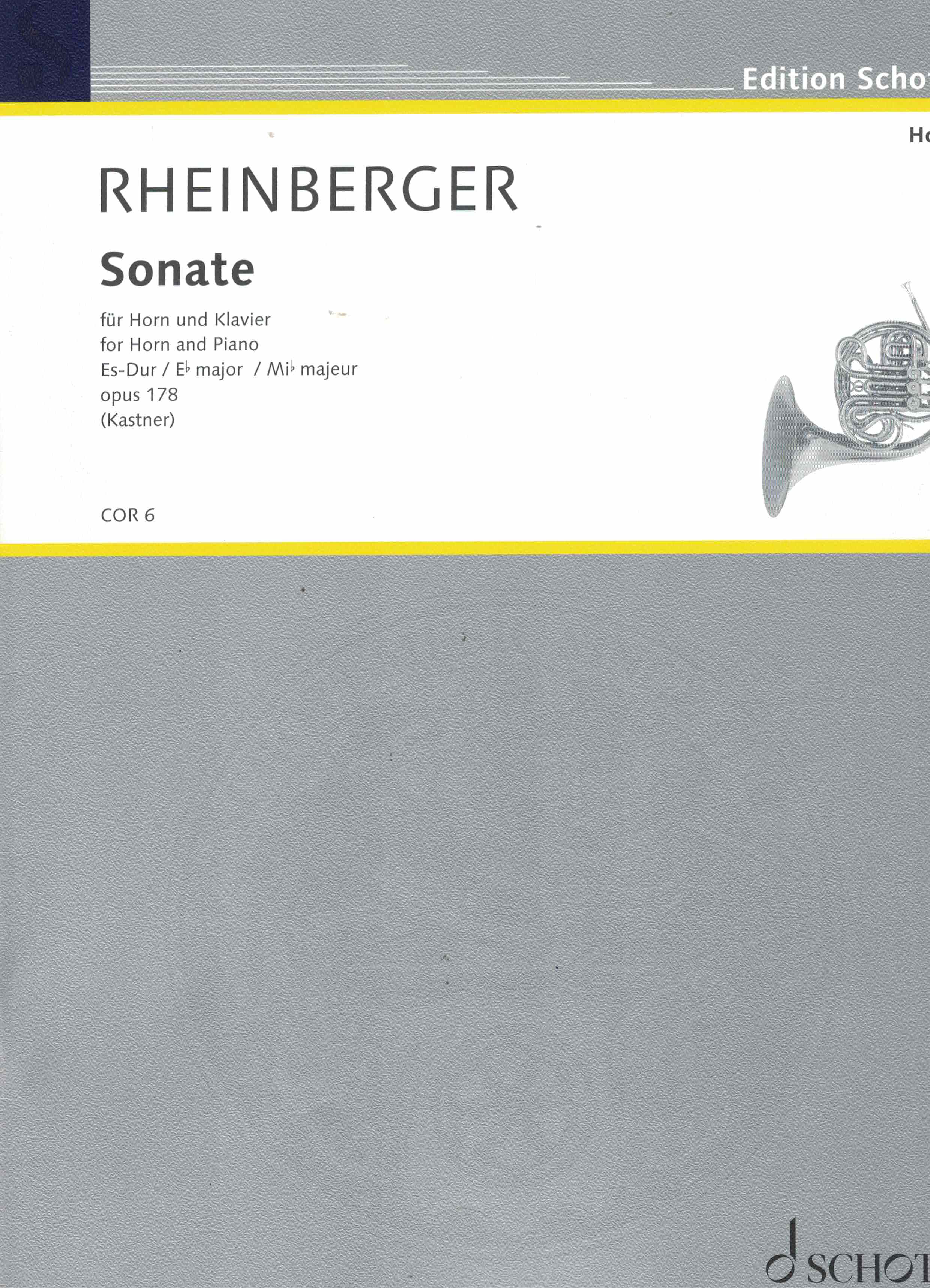 Sonate op 178 Es-Dur - Rheinberger, Horn