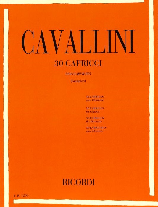 30 Capricci - Cavallini, Klarinette