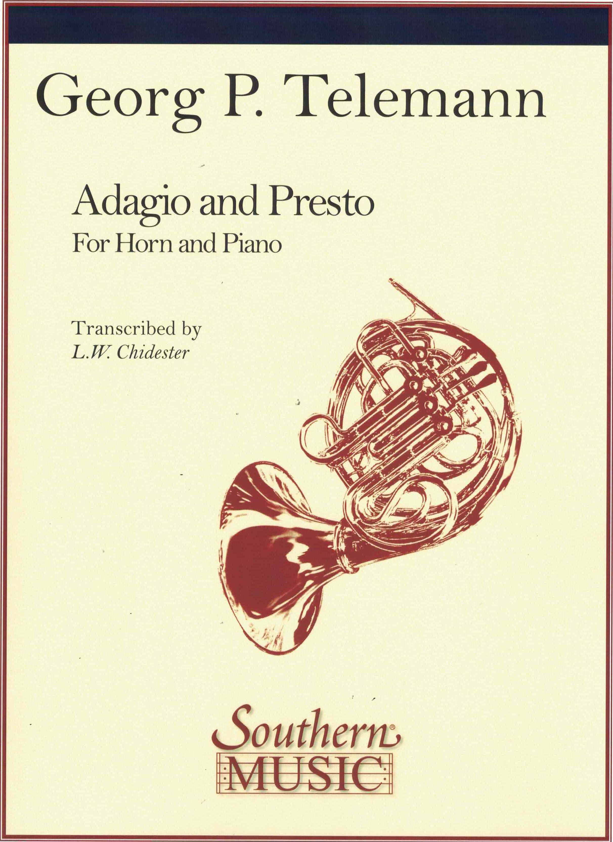 Adagio + Presto - Telemann, Horn/Klavier