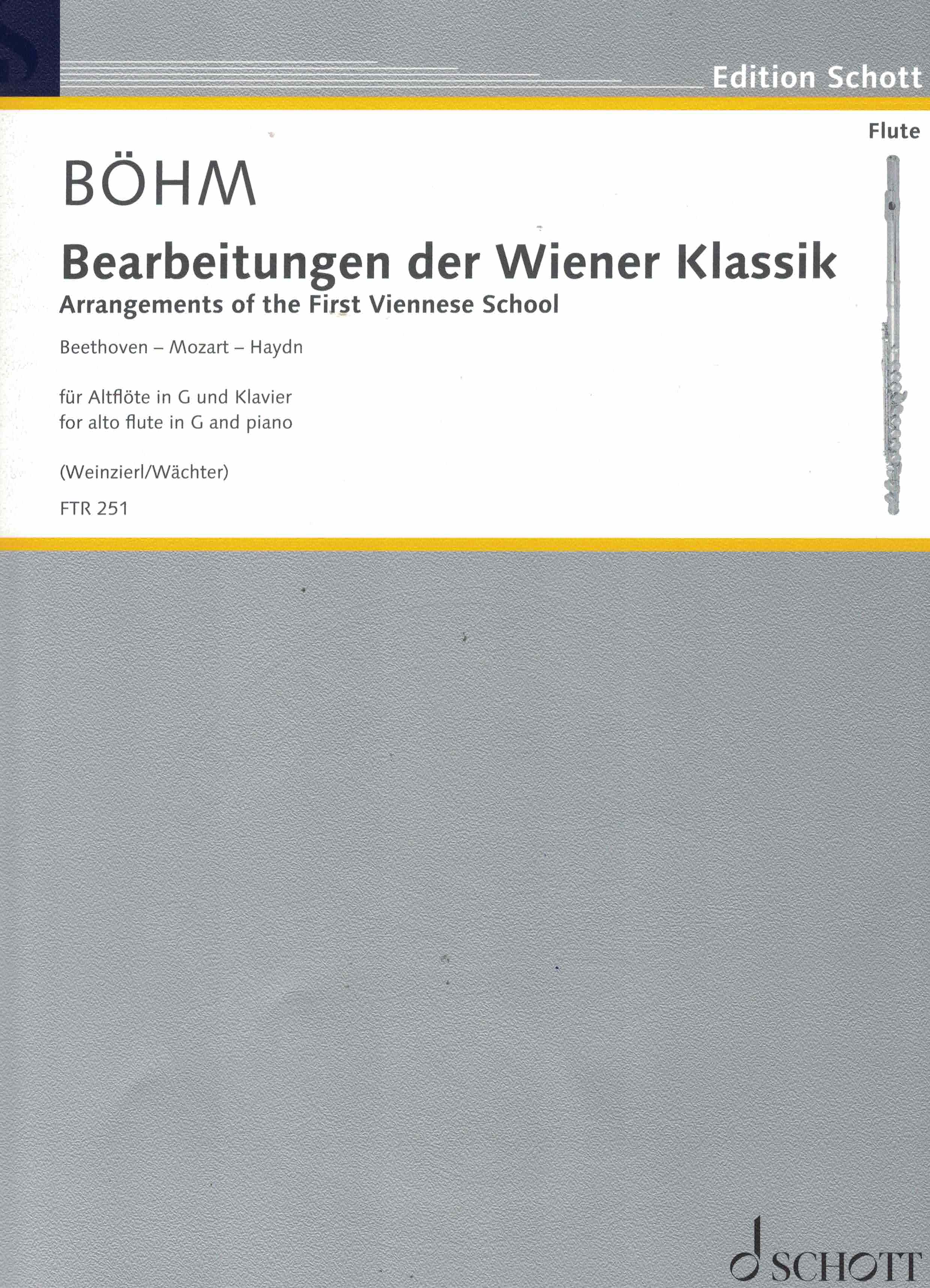 Bearbeitungen der Wiener Klassik, Böhm, Altfl in G Klav