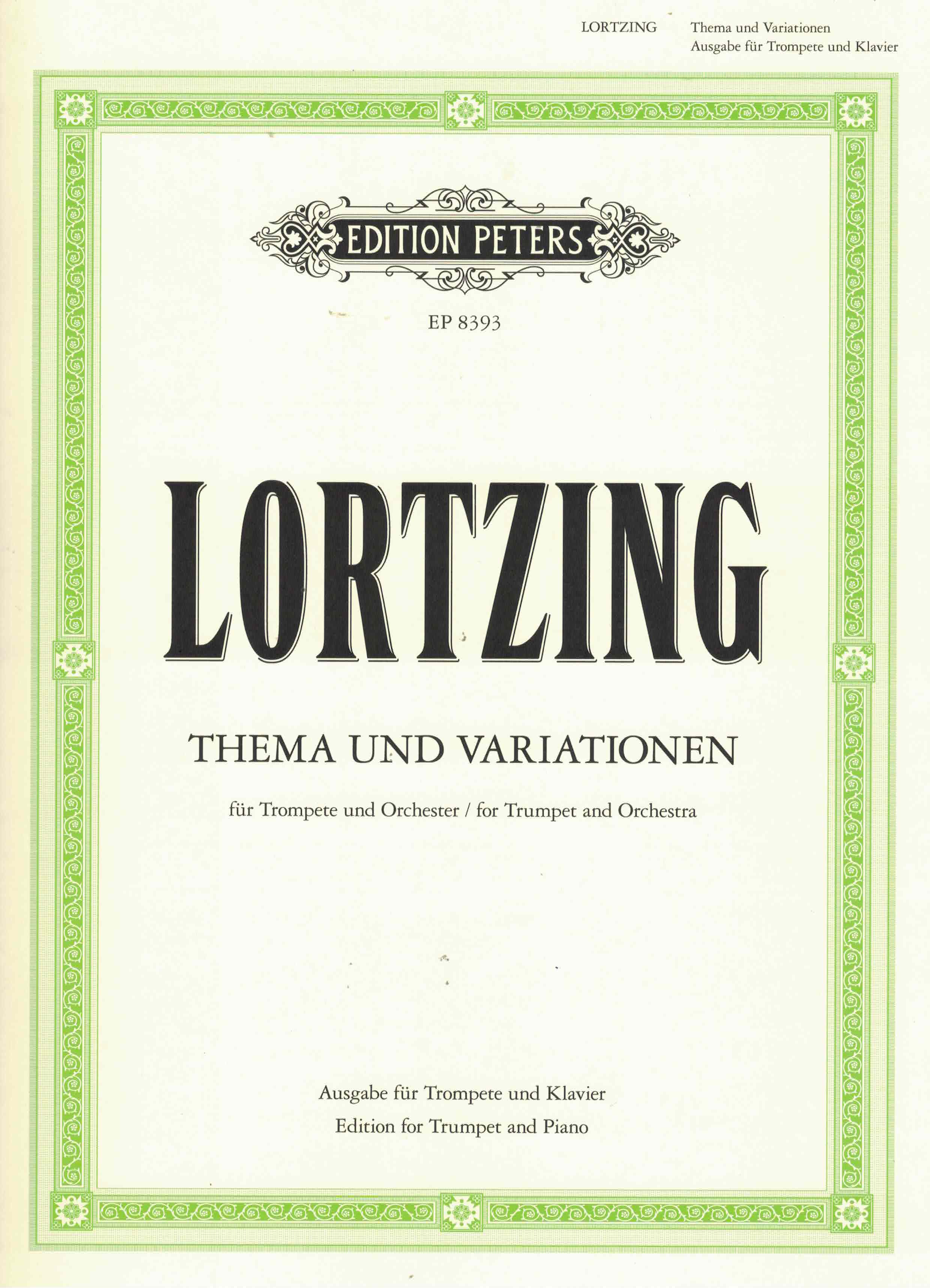 Thema + Variationen - Lortzing, Trompete/Klavier