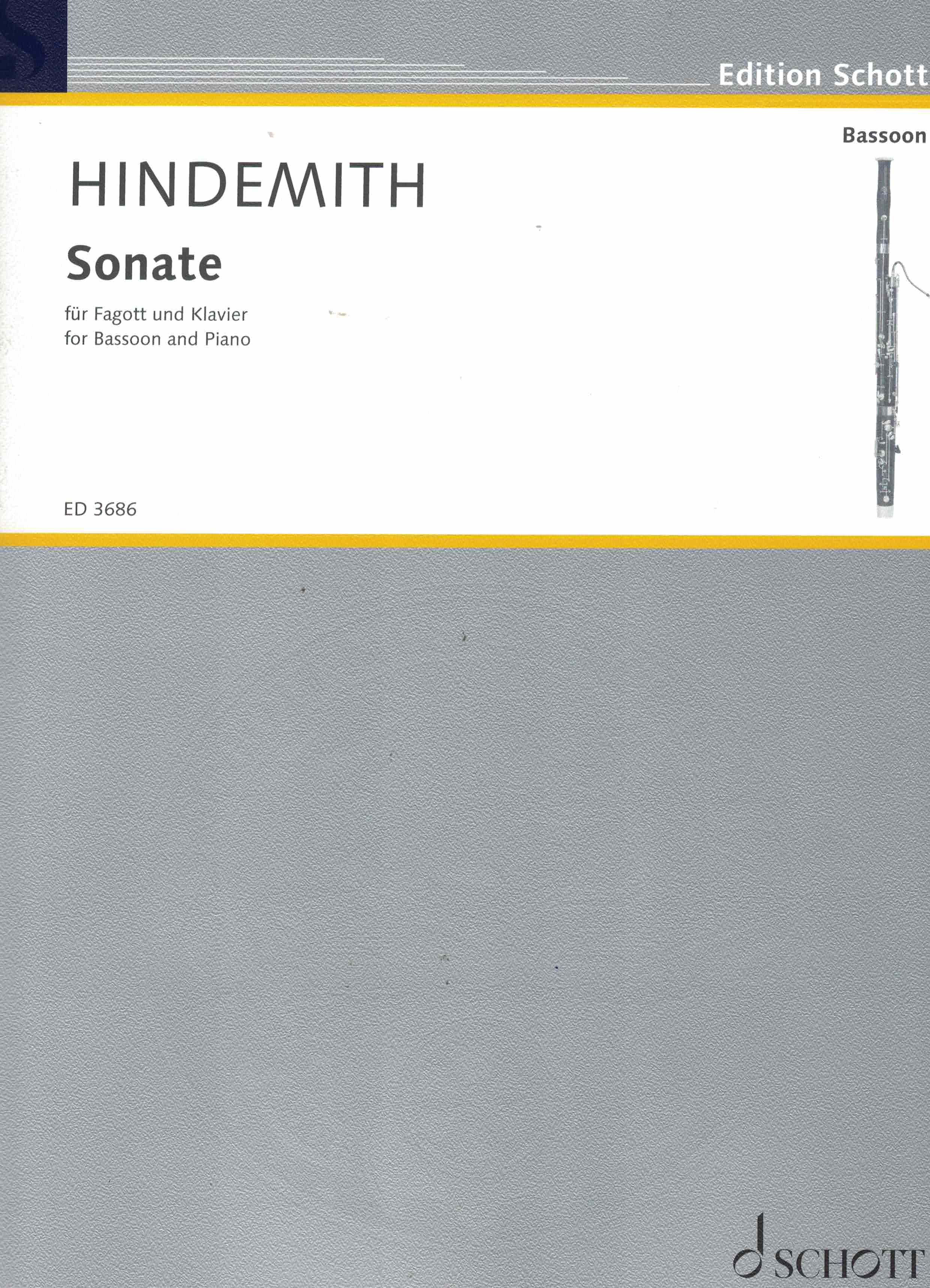 Sonate, Hindemith, Fag Klav