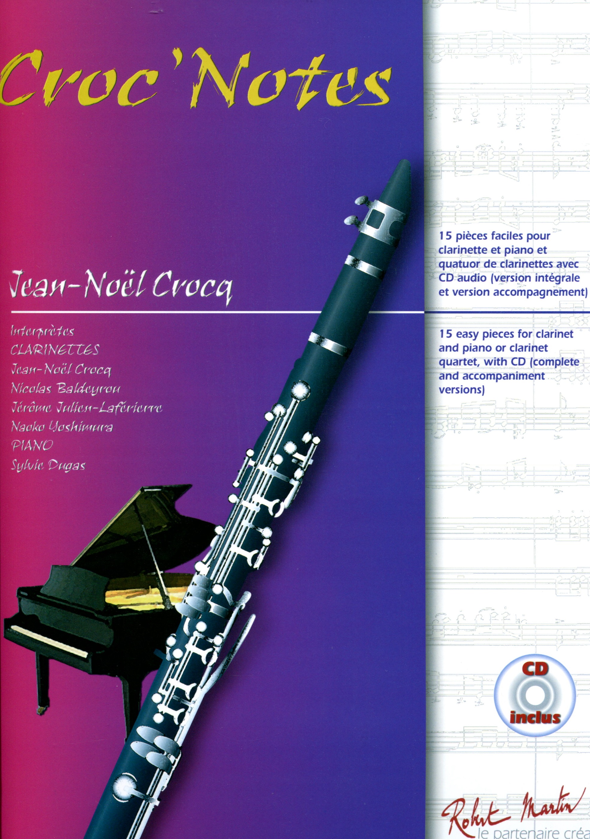 Croc Notes - Crocq, Klarinette/Klavier CD