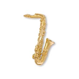 Anstecker Saxophon groß vergoldet A05
