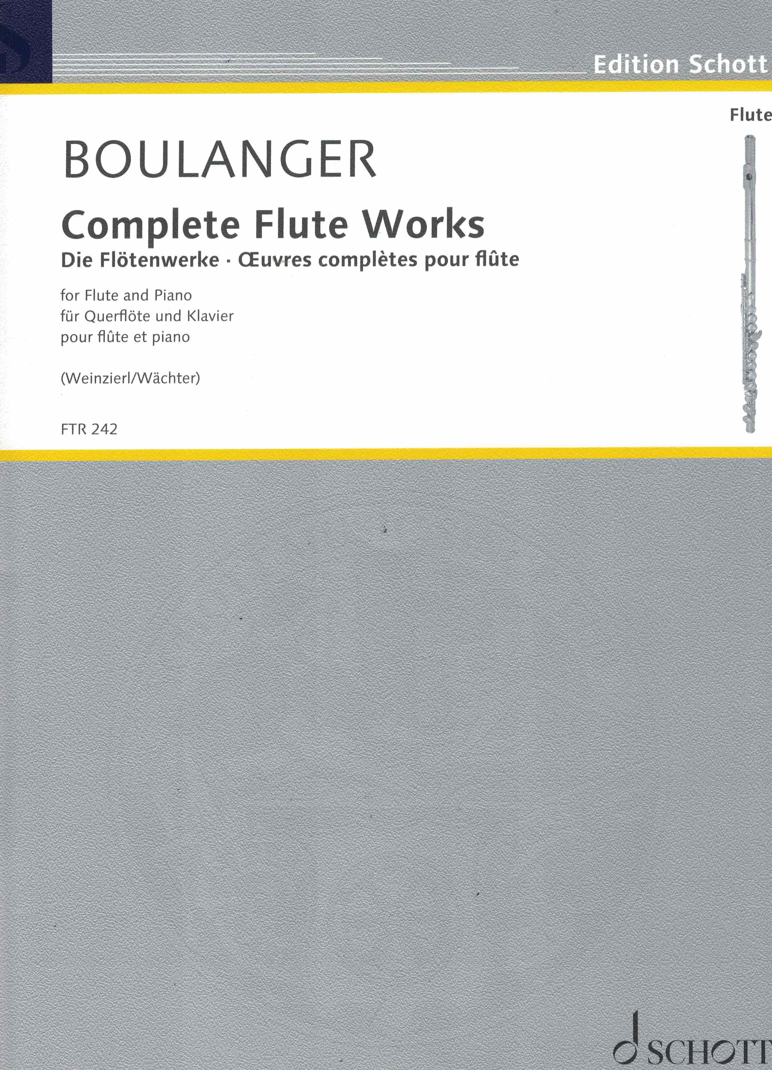 Complete Flute Works, Boulanger, Fl Klav
