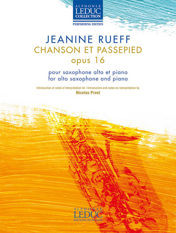 Chanson et Passepied op.16, Rueff, ASax Kalv