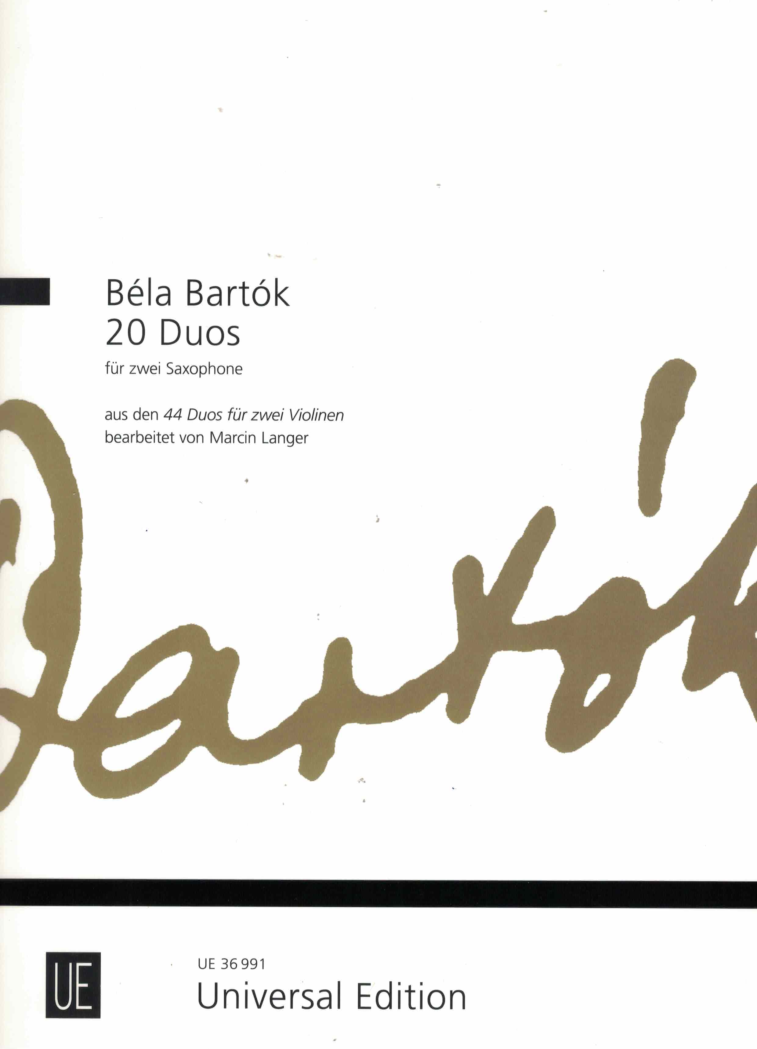 20 Duette - Bartok, 2 Saxophone