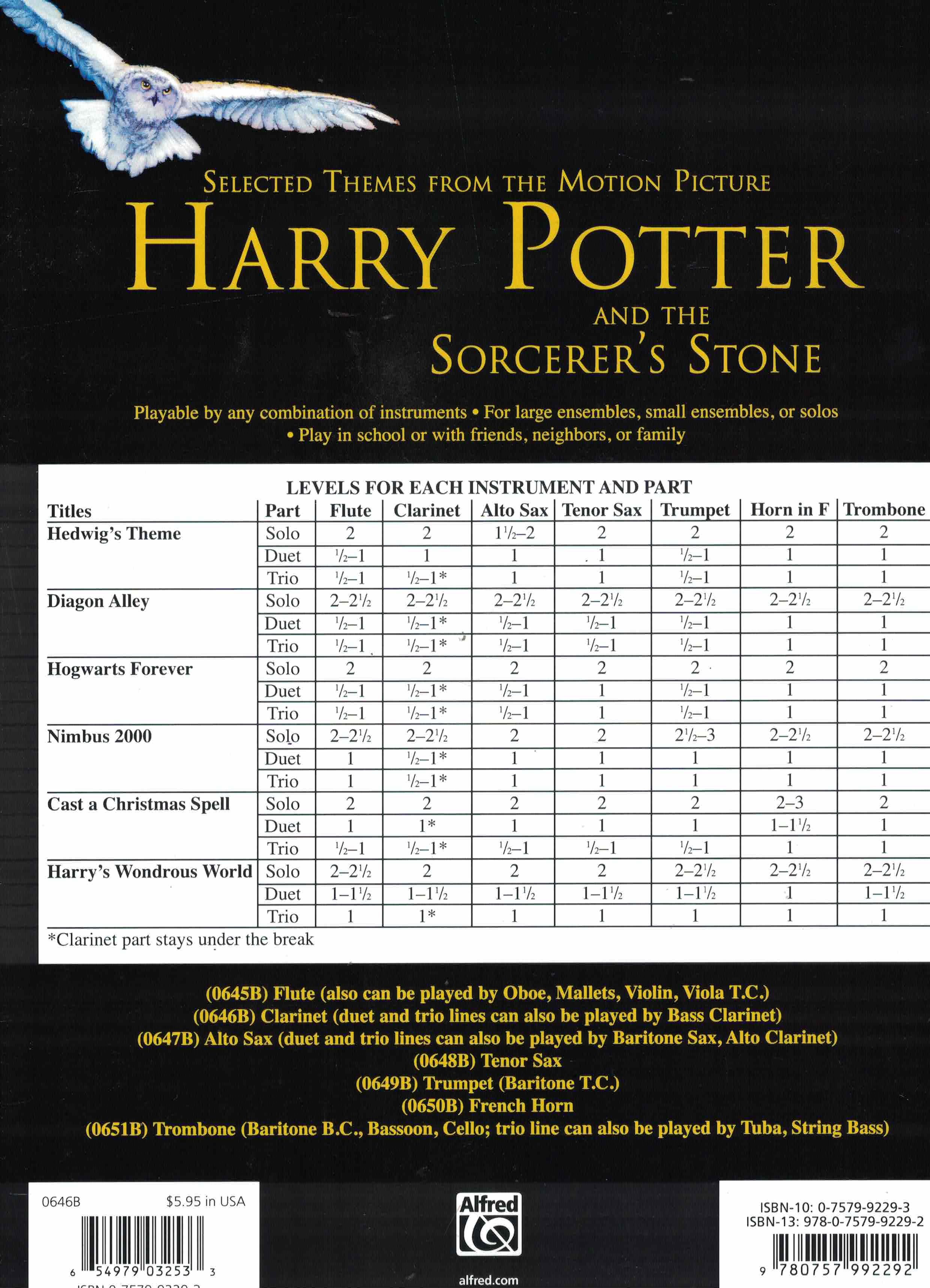 Harry Potter and the Sorcerer's Stone - Klarinette