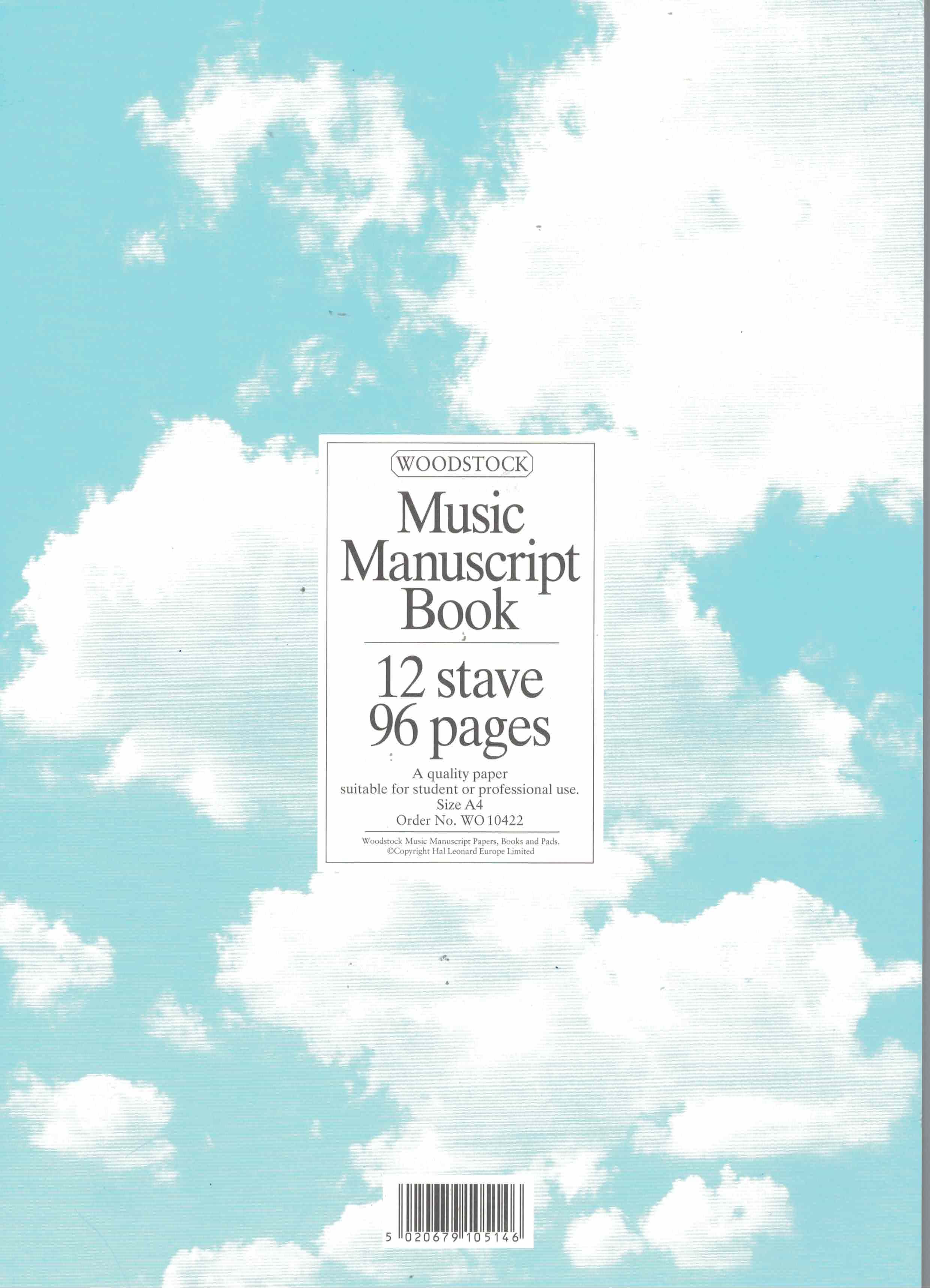 Notenblock 12 Syst. 96 Seiten gelocht