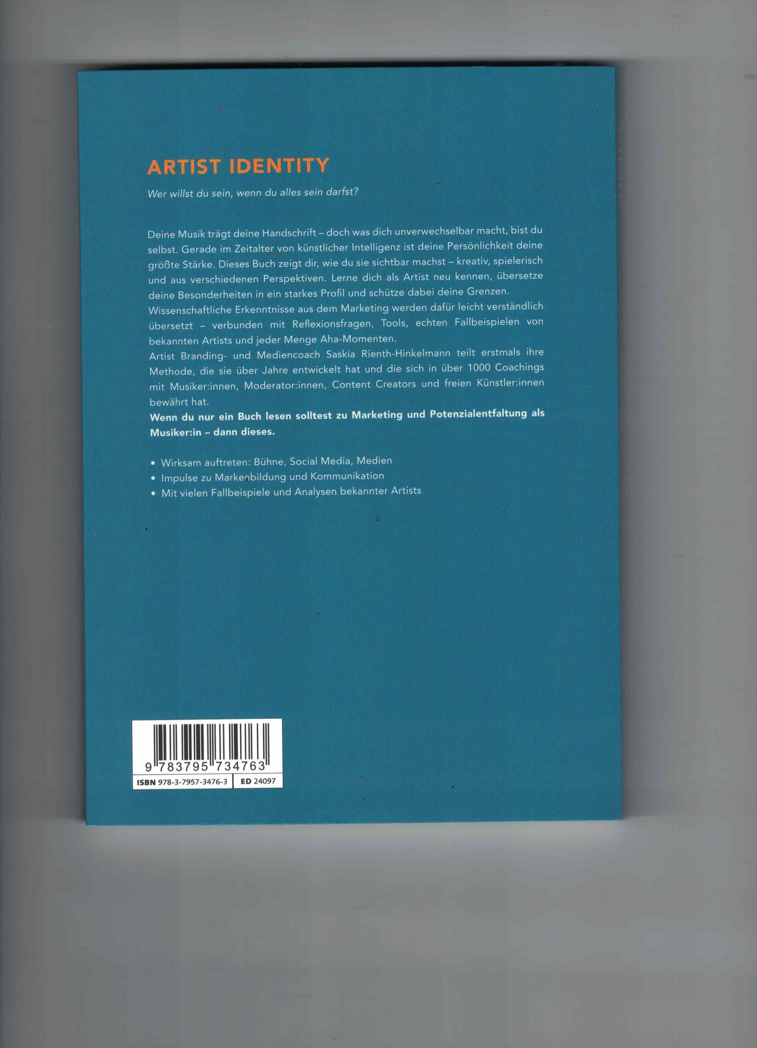 Artist Identity. Dein Profil als Musiker:in, Saskia Rienth- Hinkelmann