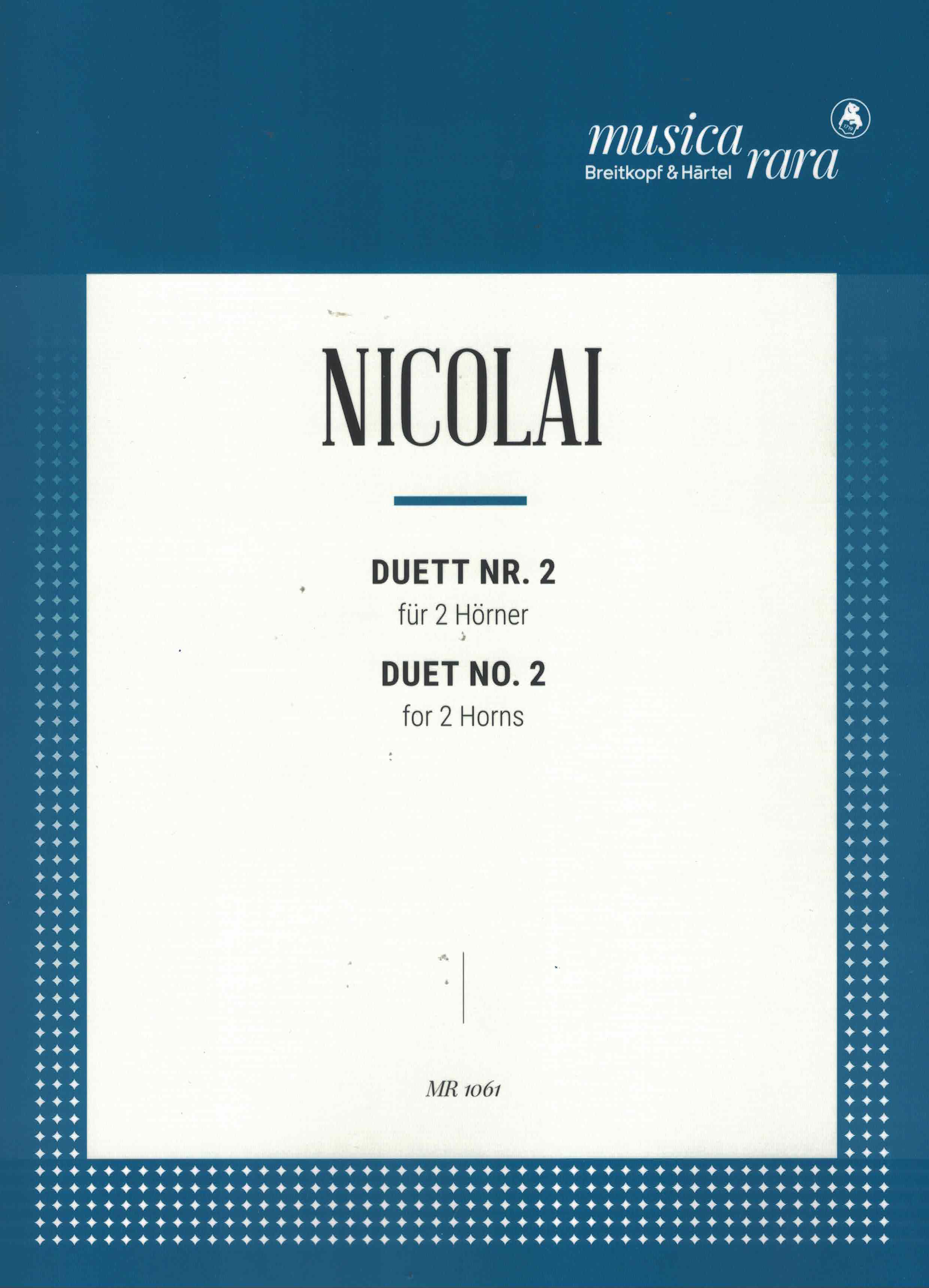 Duett Nr. 2, Nicolai, 2 Hörner