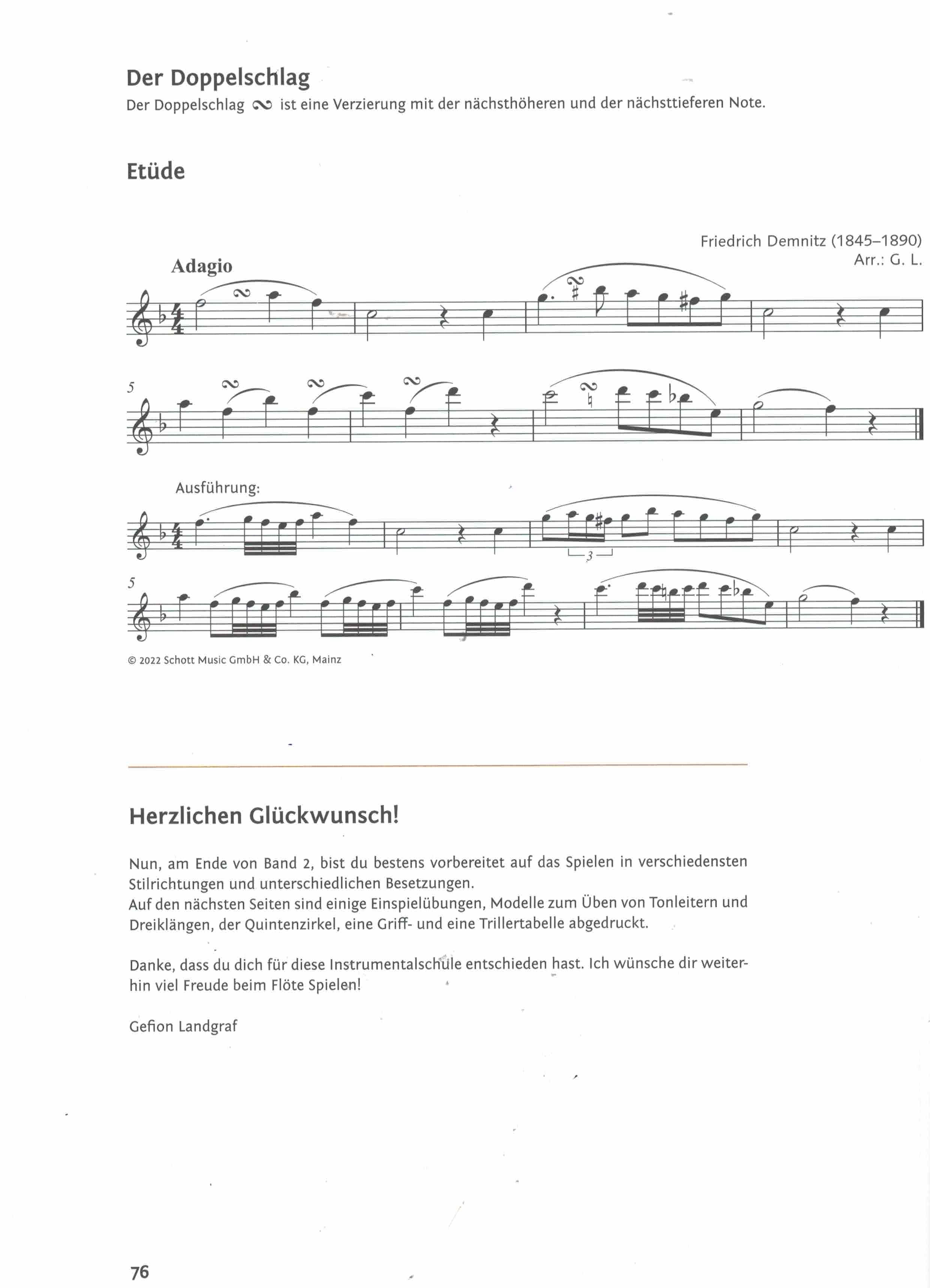 Die Querflötenschule 2, Landgraf, Fl online material
