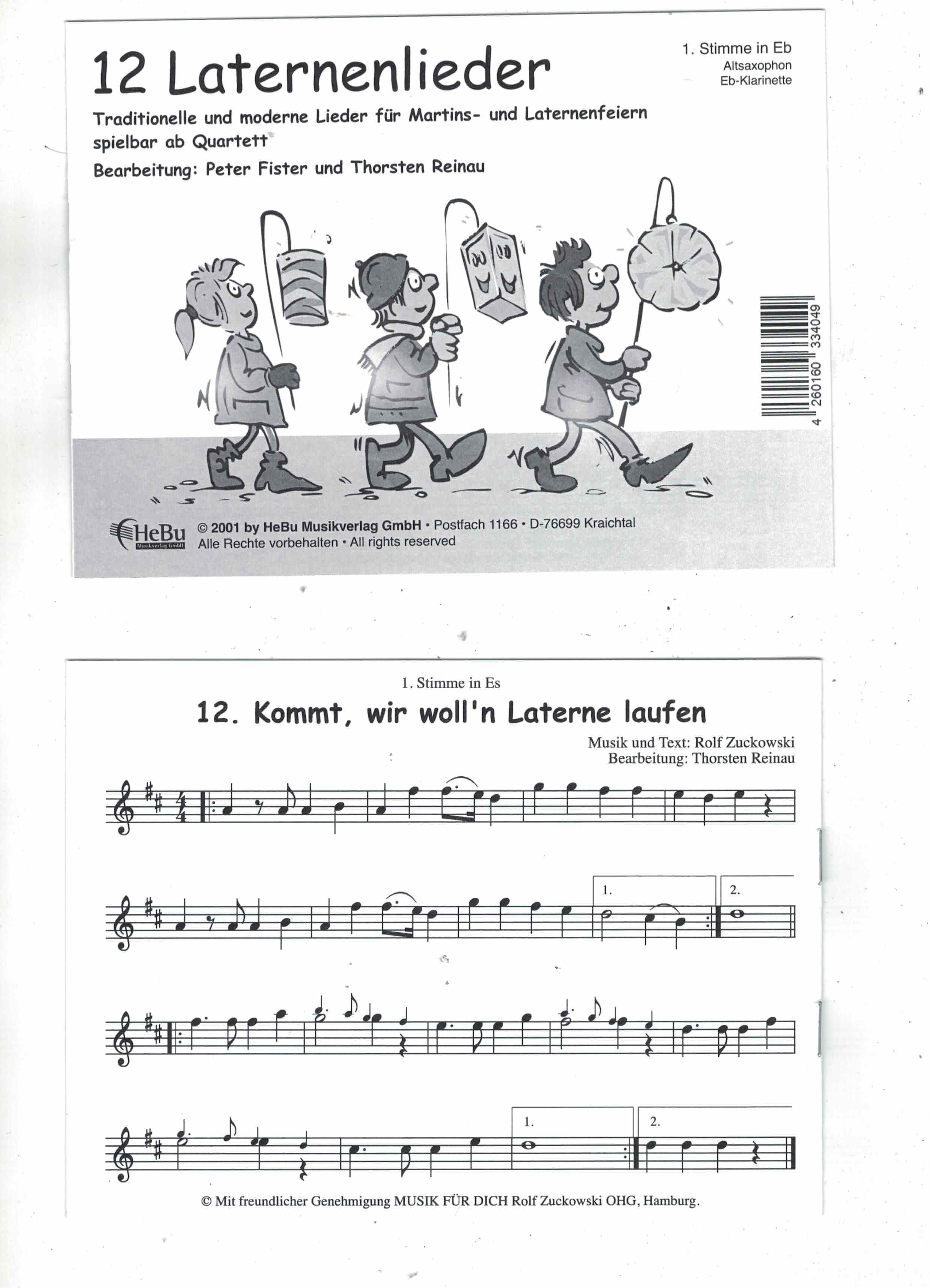 12 Laternenlieder 1.Es