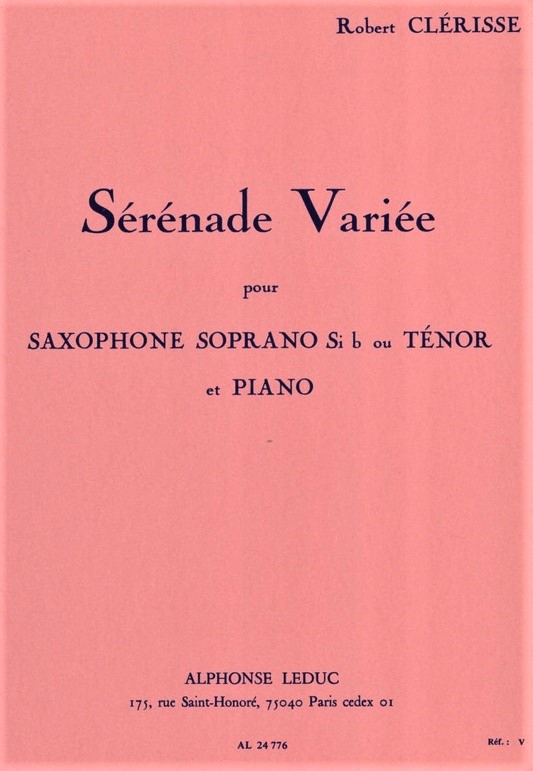 Serenade Variee - Clerisse, Tenorsaxophon/Klavier