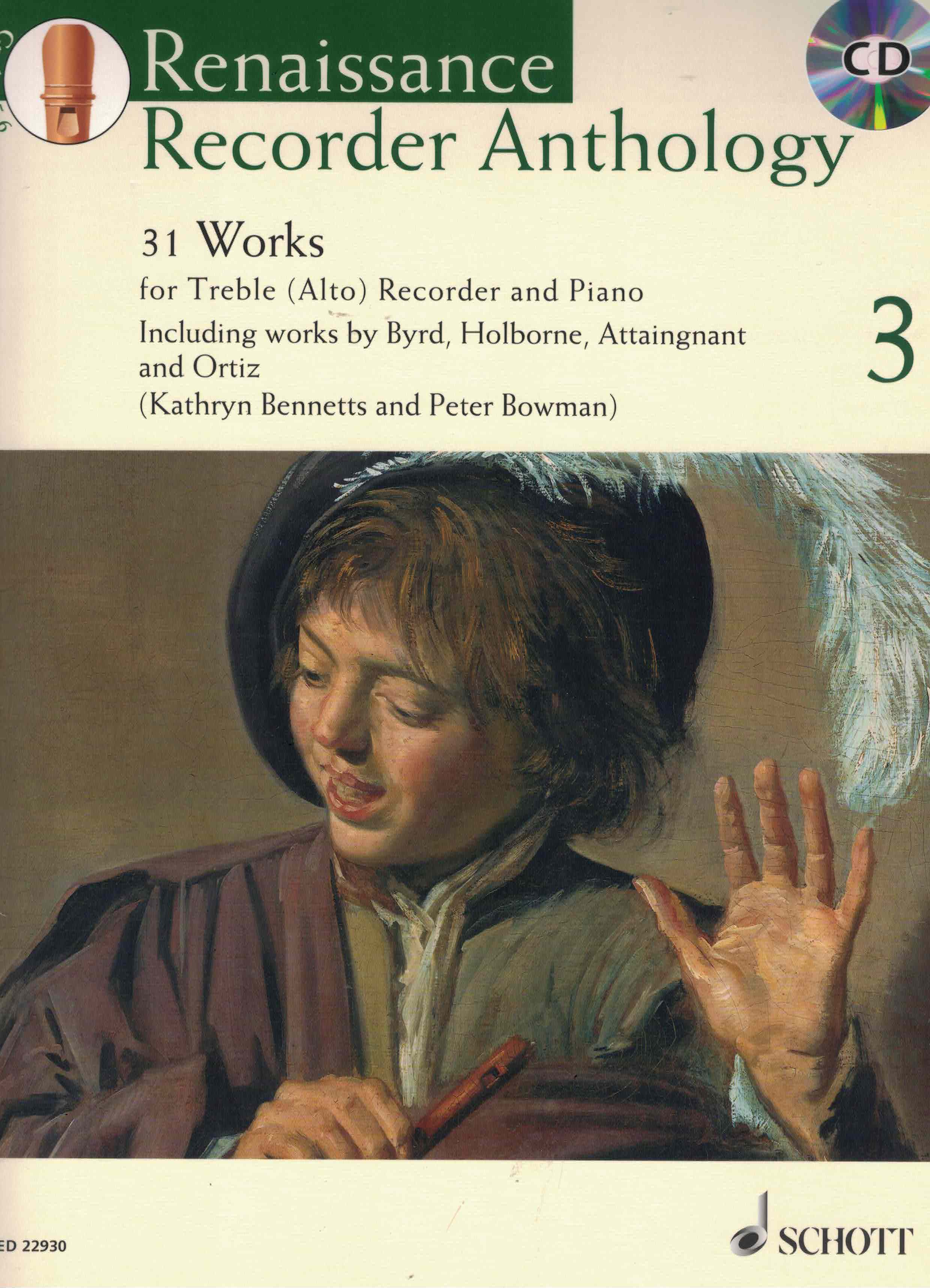 Renaissance Recorder Anthology 3, Abfl. Klav. online mat.