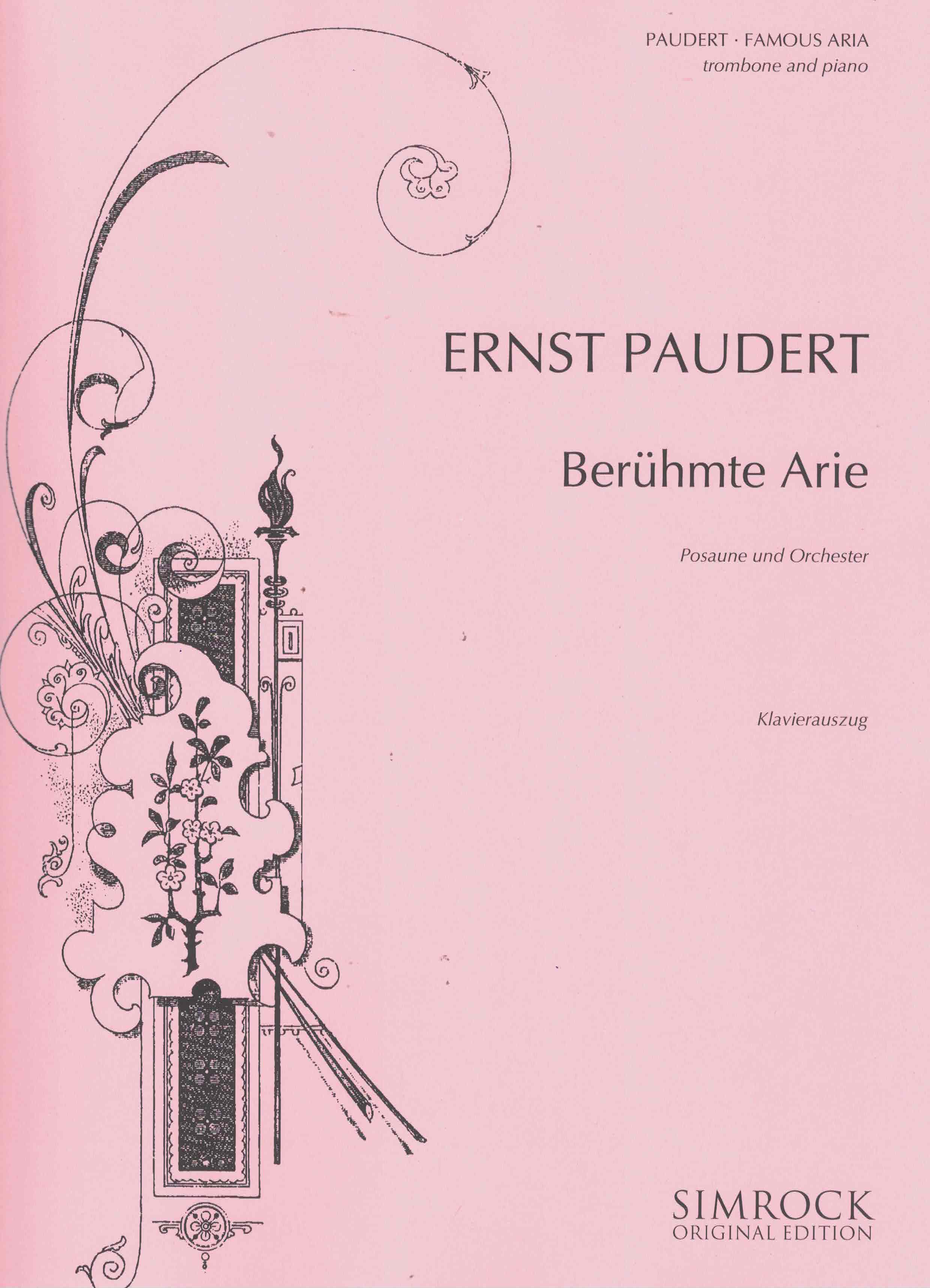 Berühmte Arie - Paudert, Posaune/Klavier