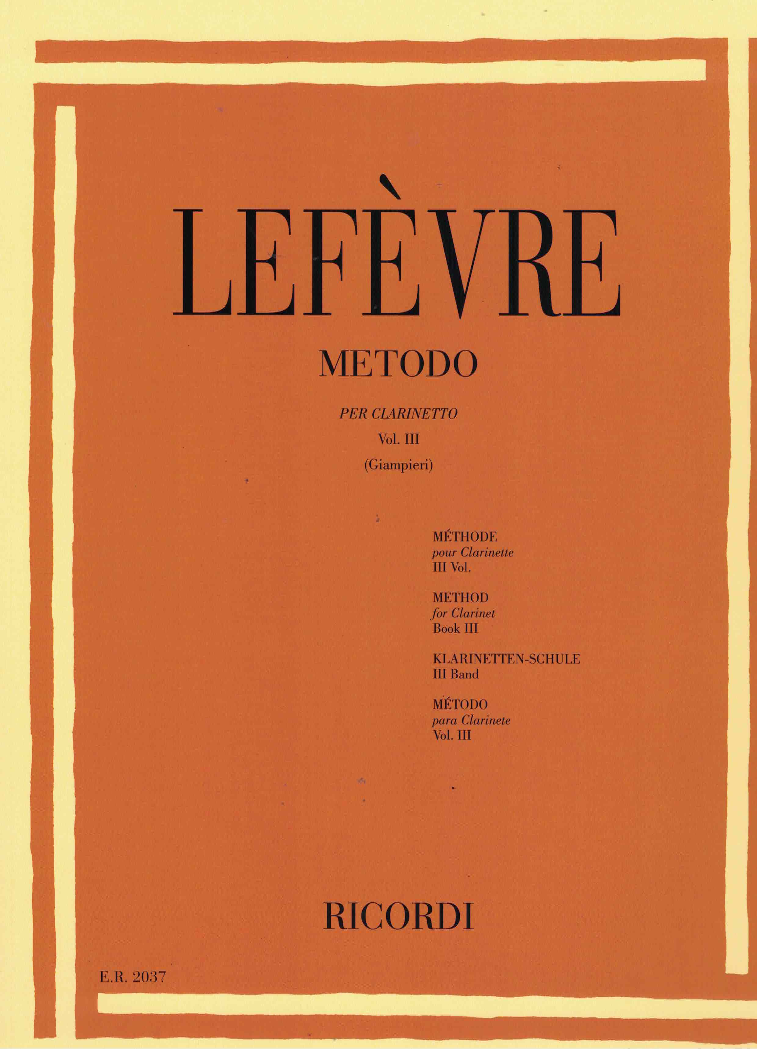 Metodo 3 - Lefevre, 2 Klarinetten