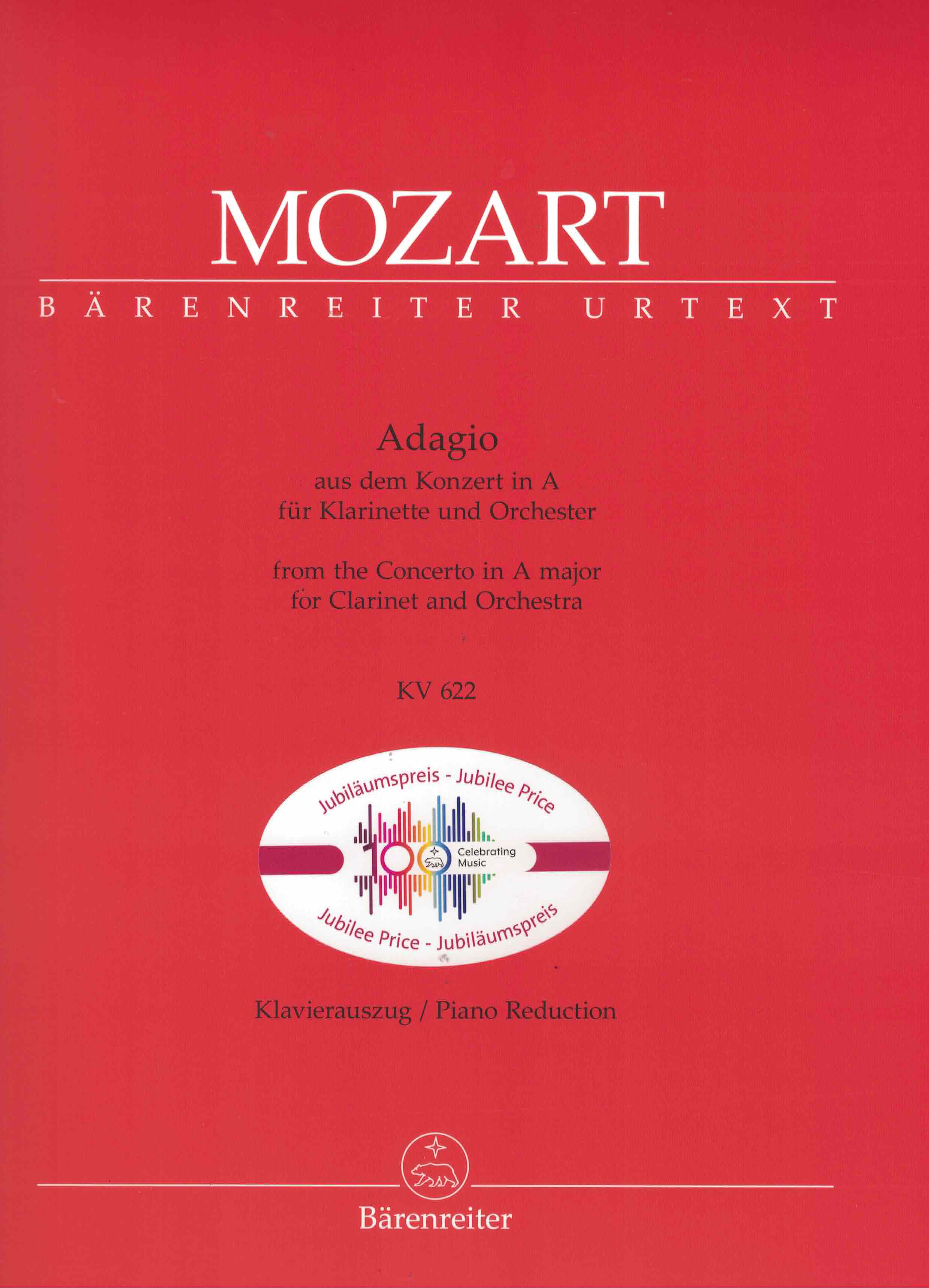 Adagio KV 622, Mozart, AKlar Klav