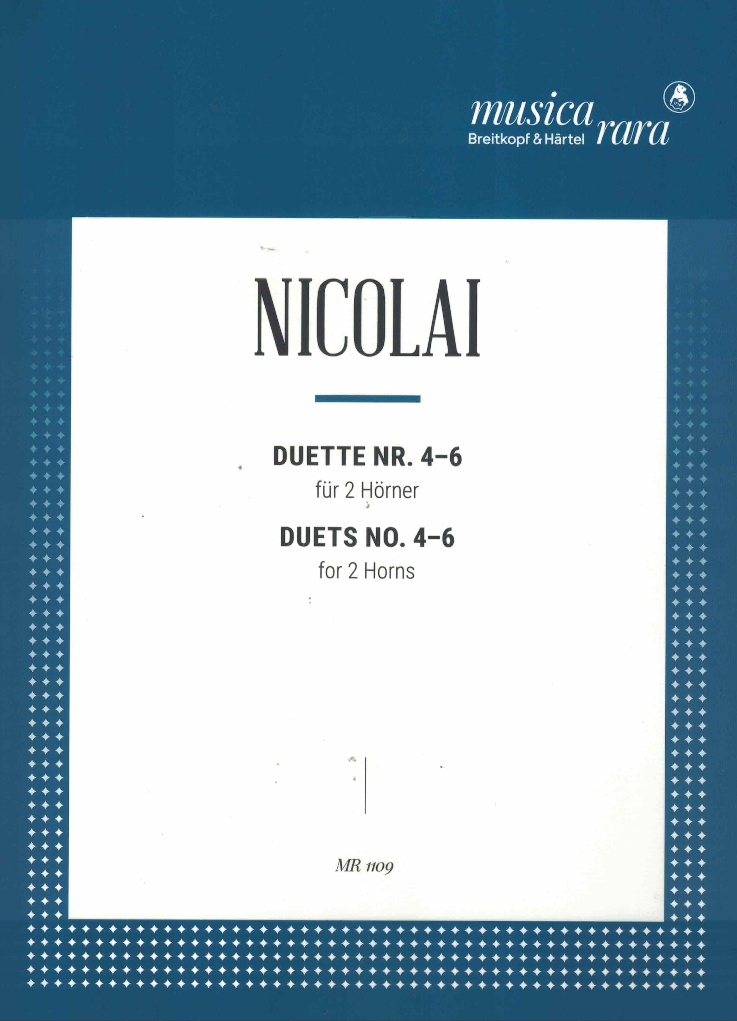 Duette Nr 4-6 - Nicolai, 2 Hörner