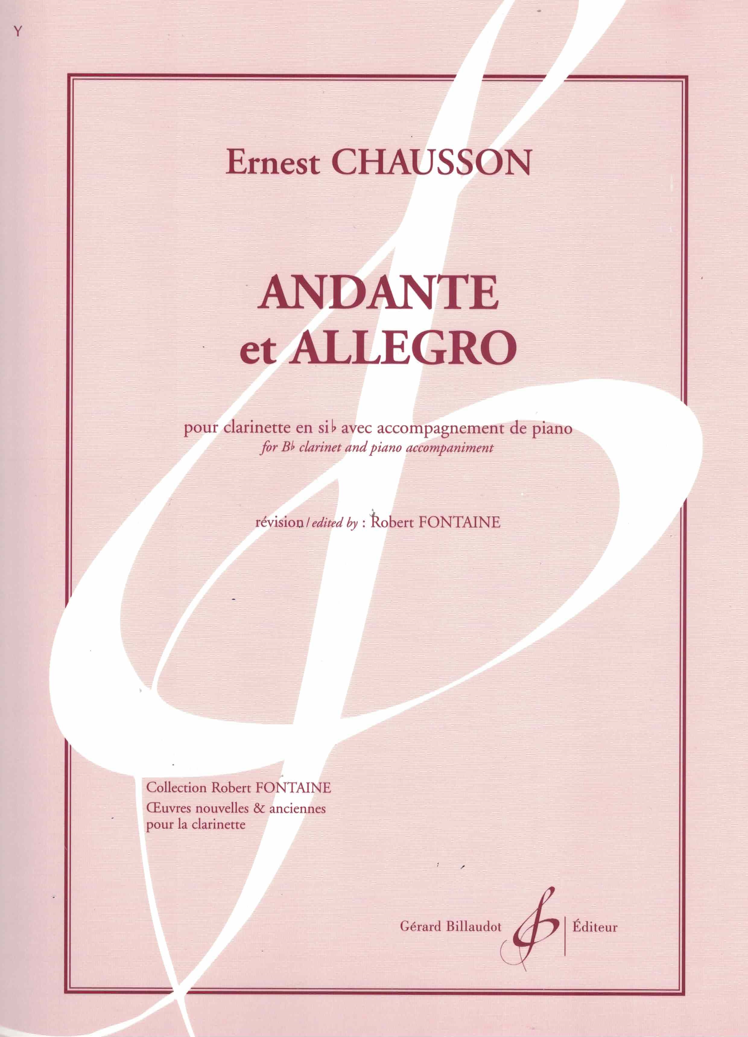 Andante et Allegro -Chausson, Klarinette/Klavier