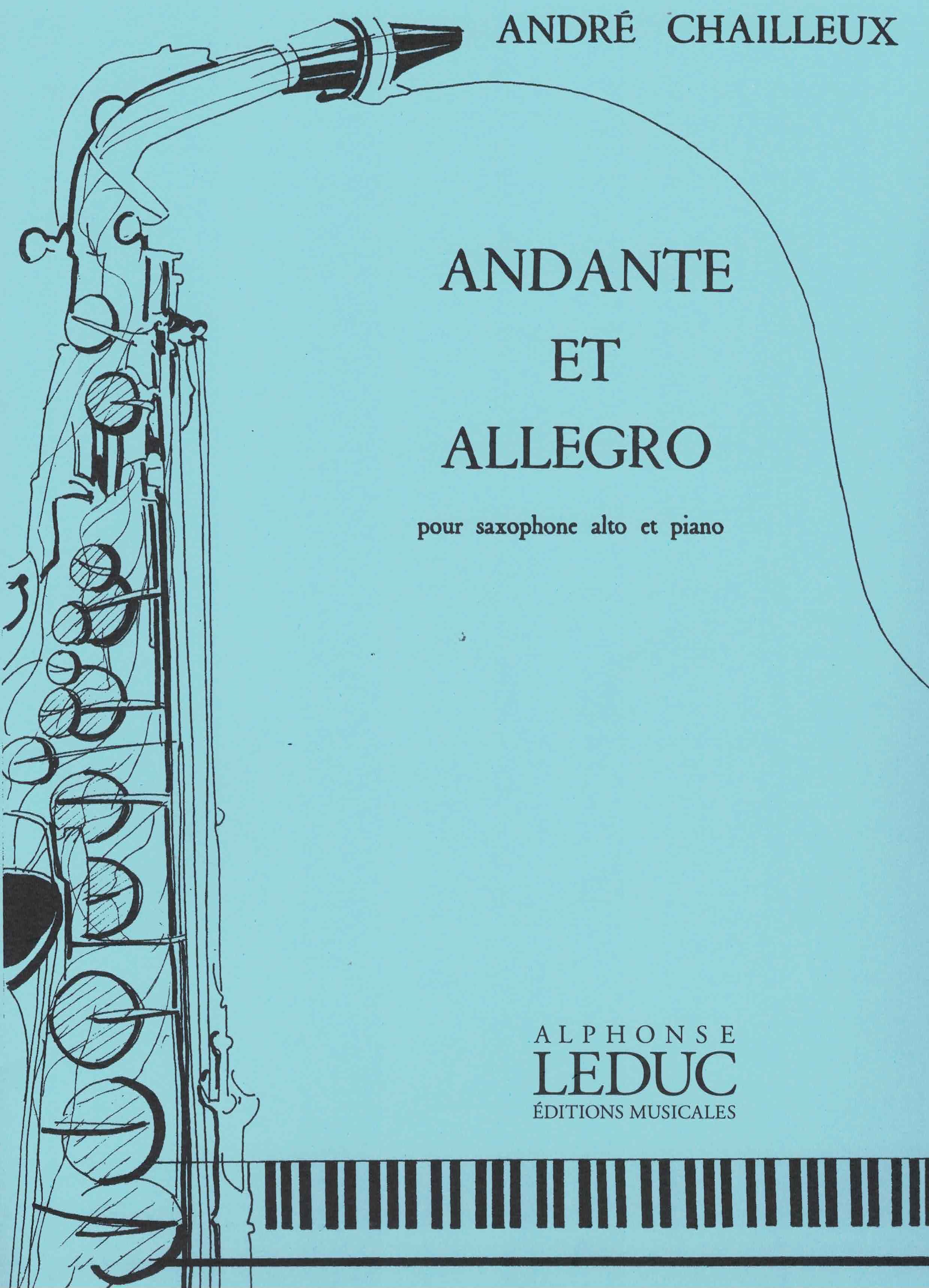 Andante et Allegro - Chailleux, Altsaxophon/Klavier