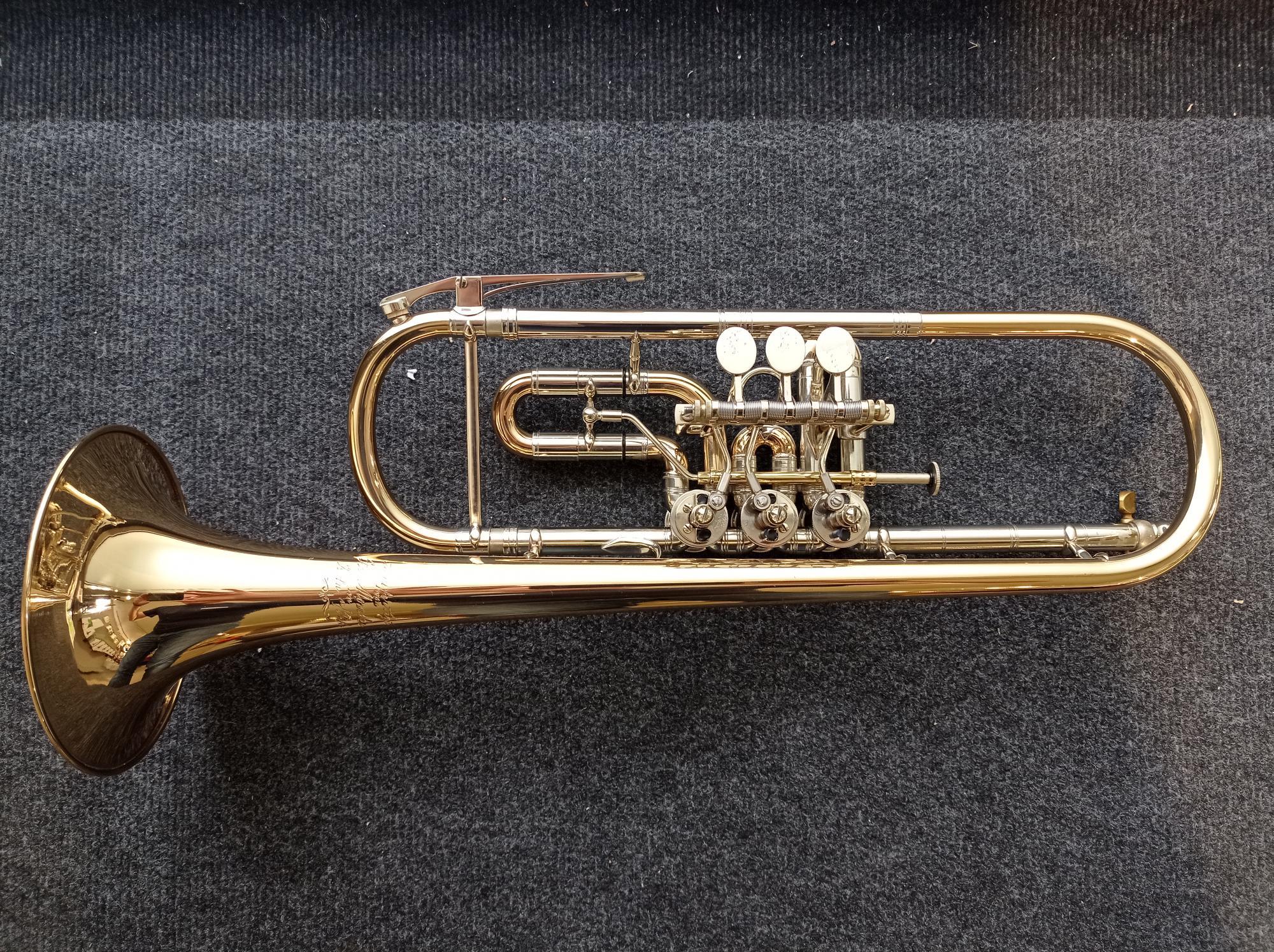 B Drehventiltrompete Josef Monke MB110GK gebr.