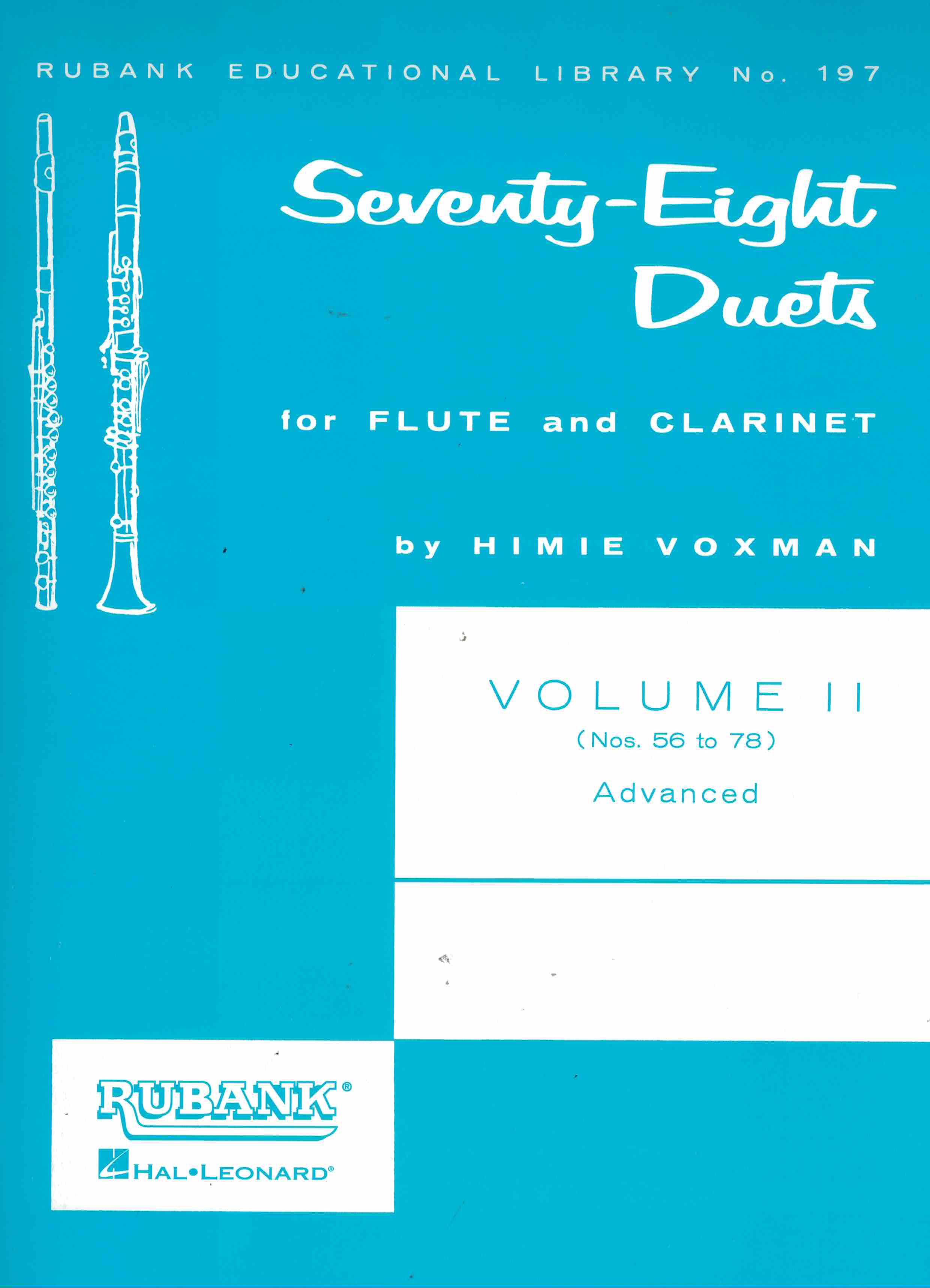 78 Duets Vol 2 - Voxman, Flöte + Klarinette