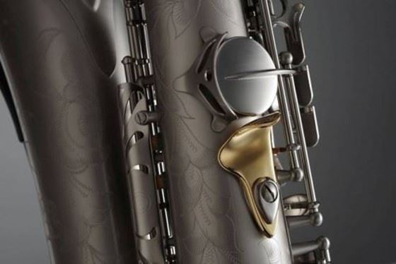Daumenhalter Saxophon The Wave L versilbert