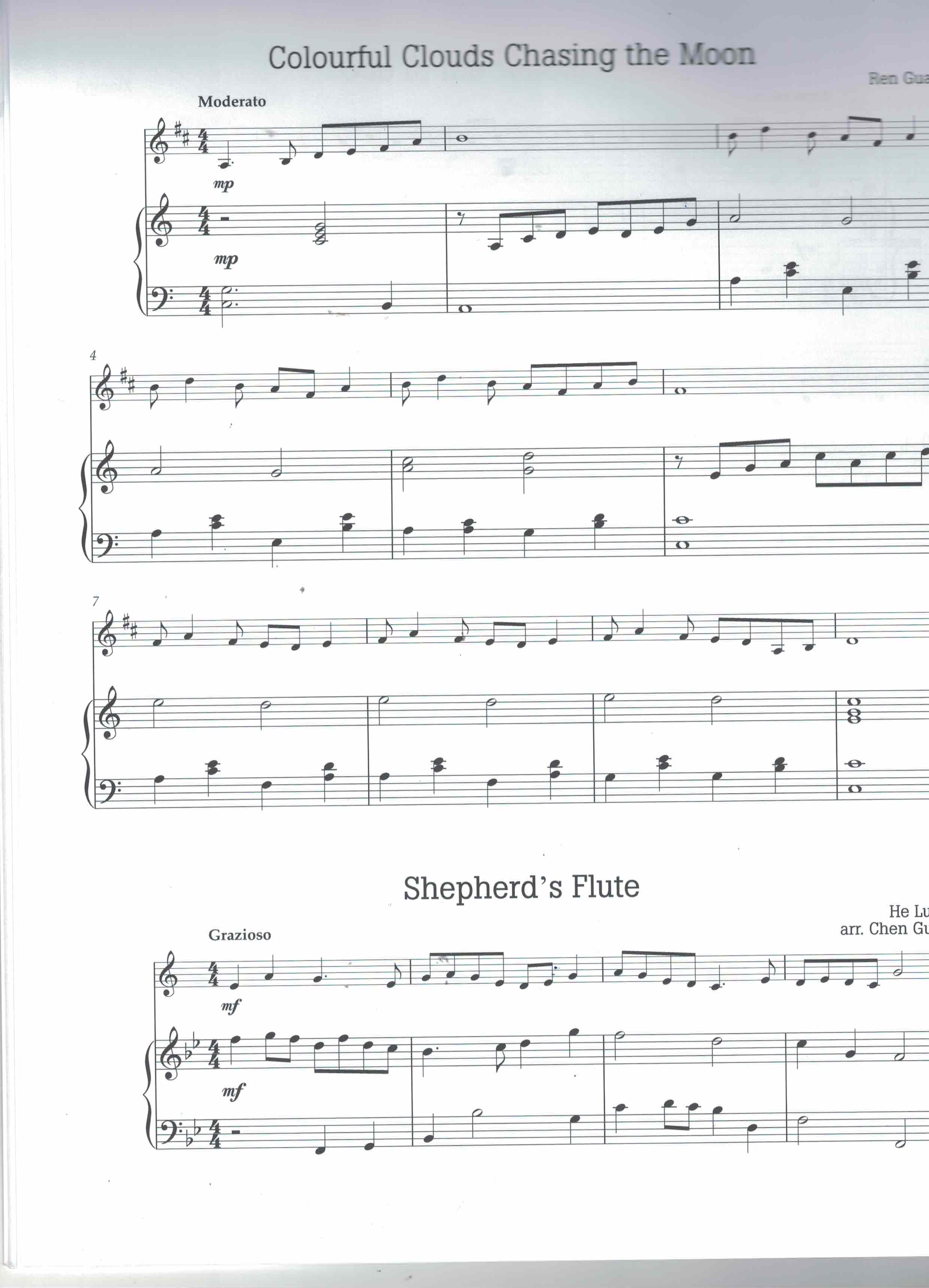 Chinese Tunes for trumpet, Trp Klav