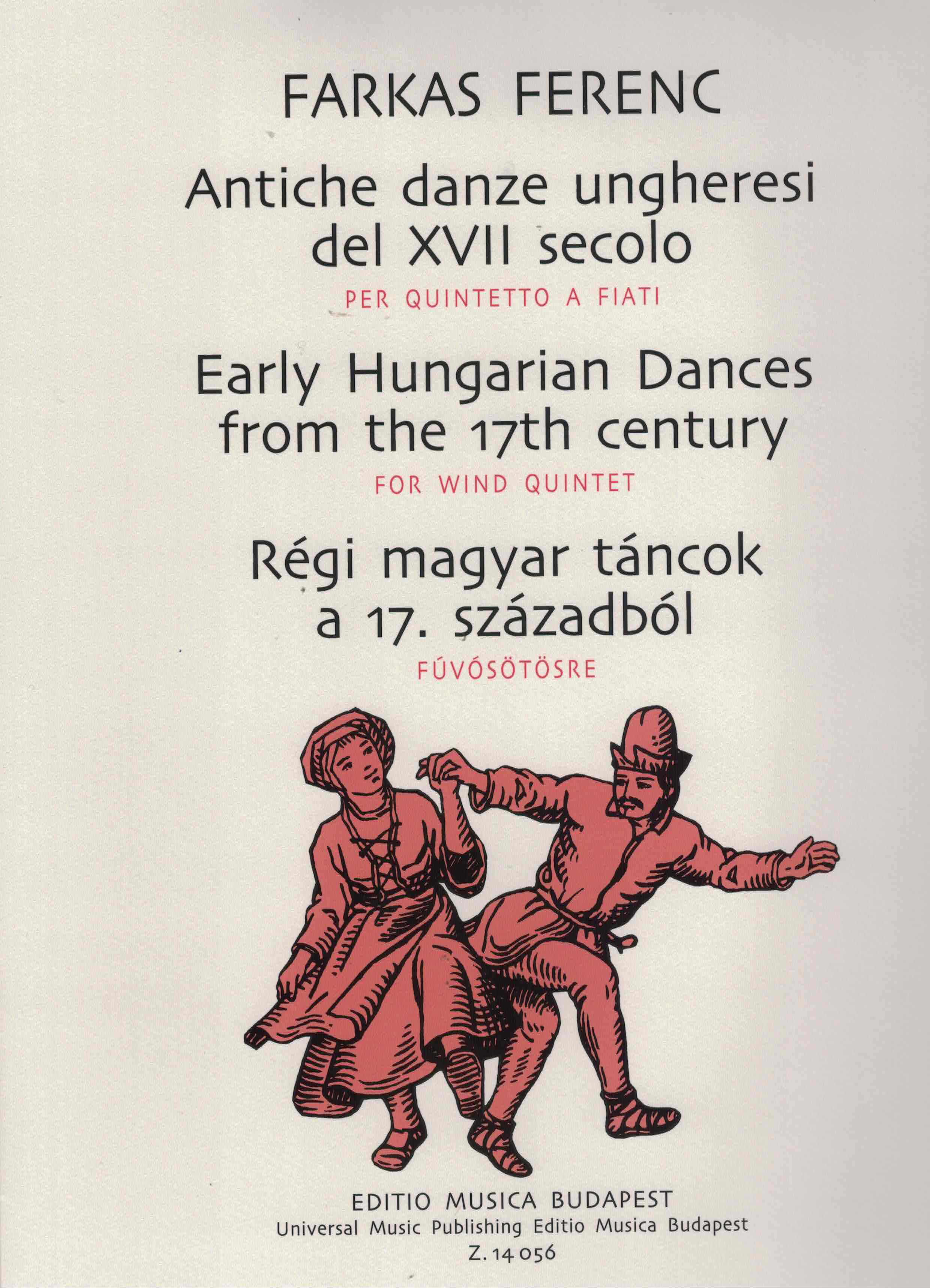 Frühe ungarische Tänze, Holzbläserquintett