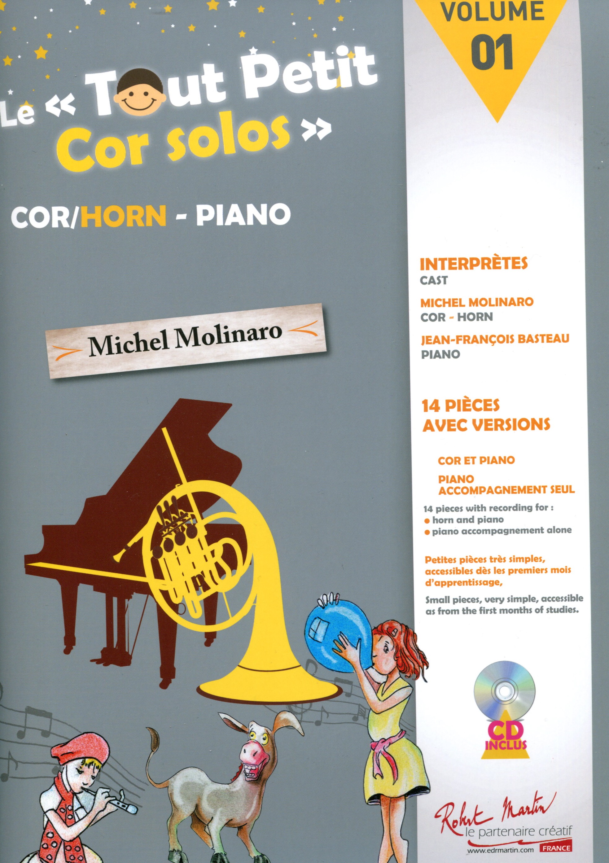 Le Tout Petit Cor Solos 1 - Molinaro, Horn/Klavier CD