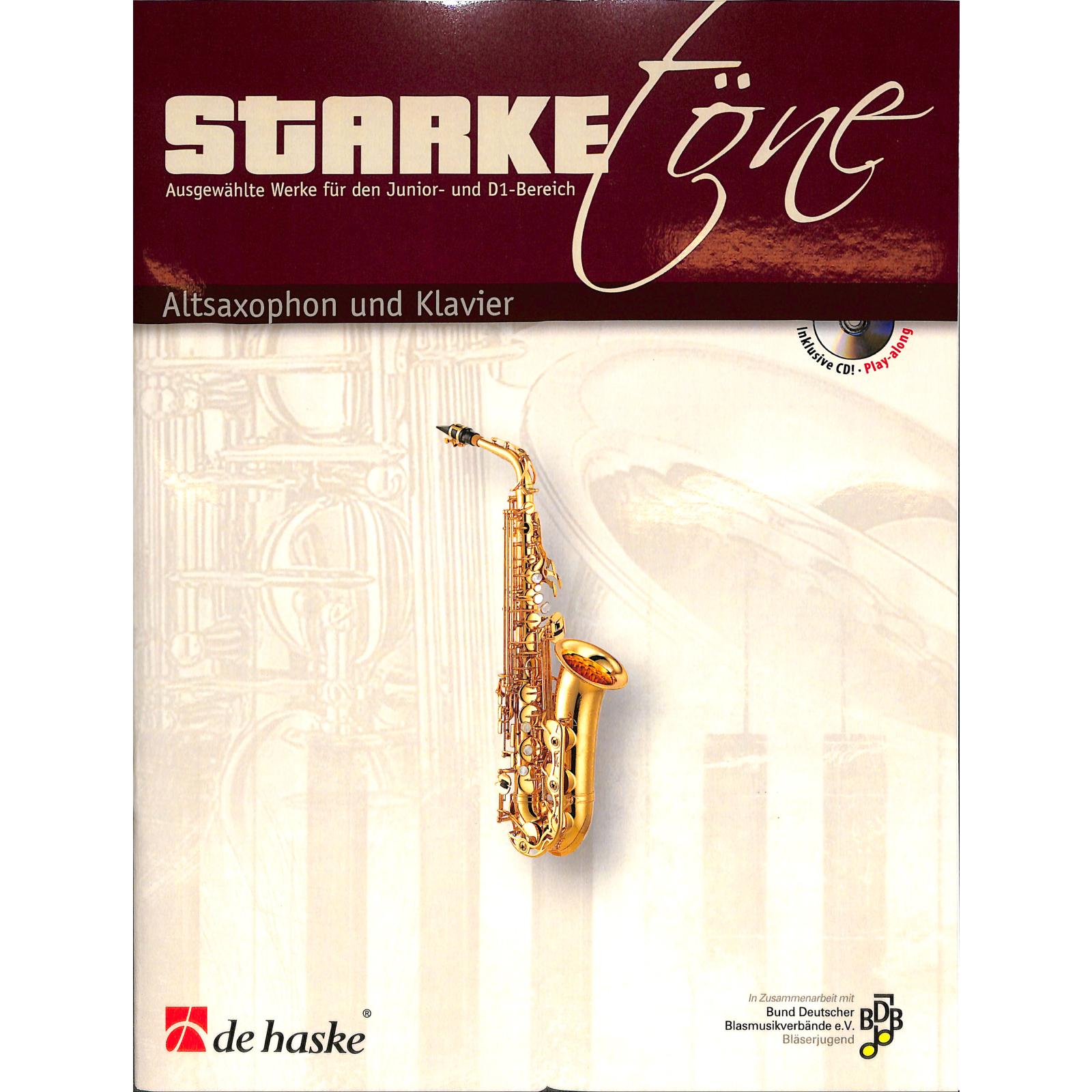 Starke Töne - Altsaxophon/Klavier CD für Junior- und D1-Bereich