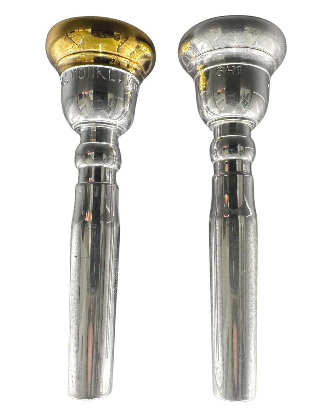 Trompetenmundstück Monke GH2 silber/gold 16,8