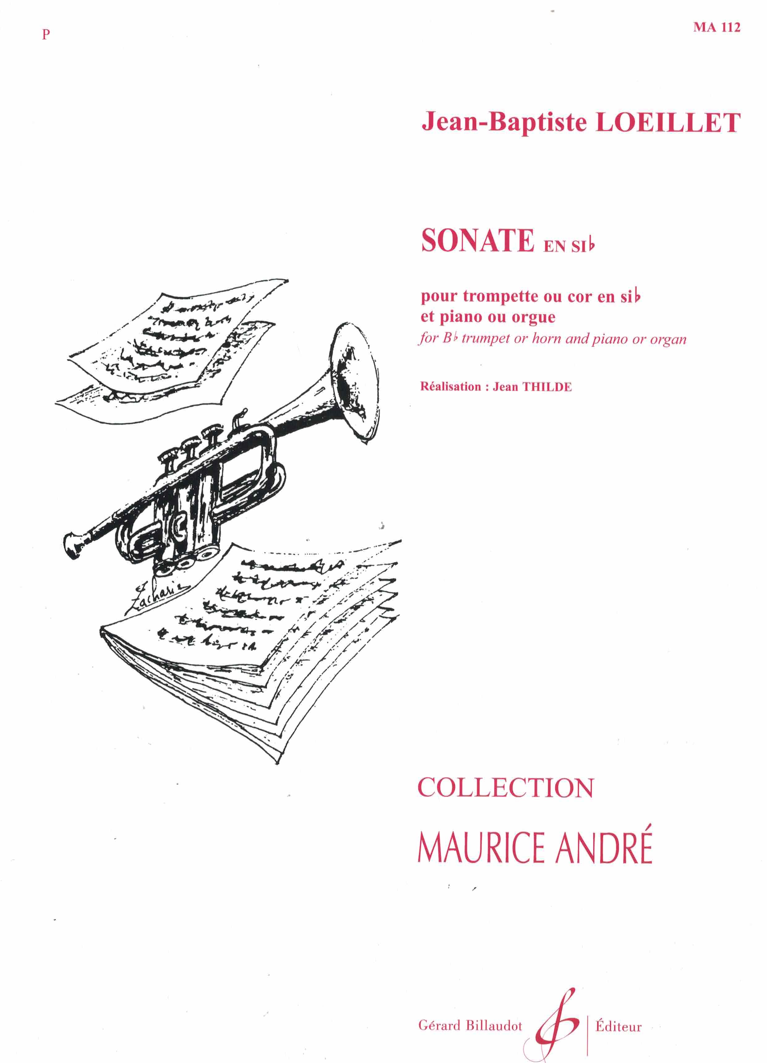 Sonate B-Dur- Loeillet, Trompete/Klavier