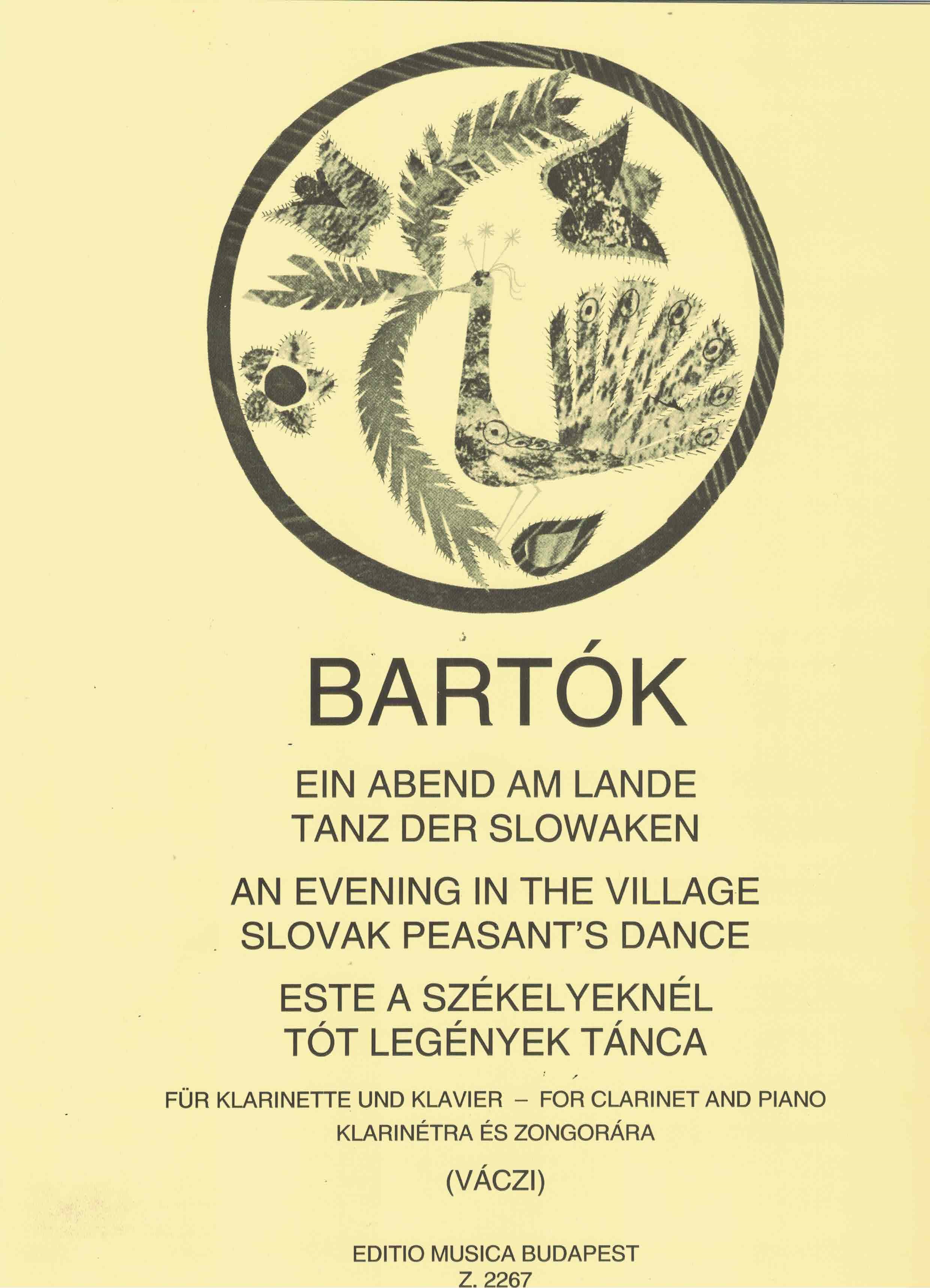 Ein Abend am Lande - Bartok, Klarinette/Klavier