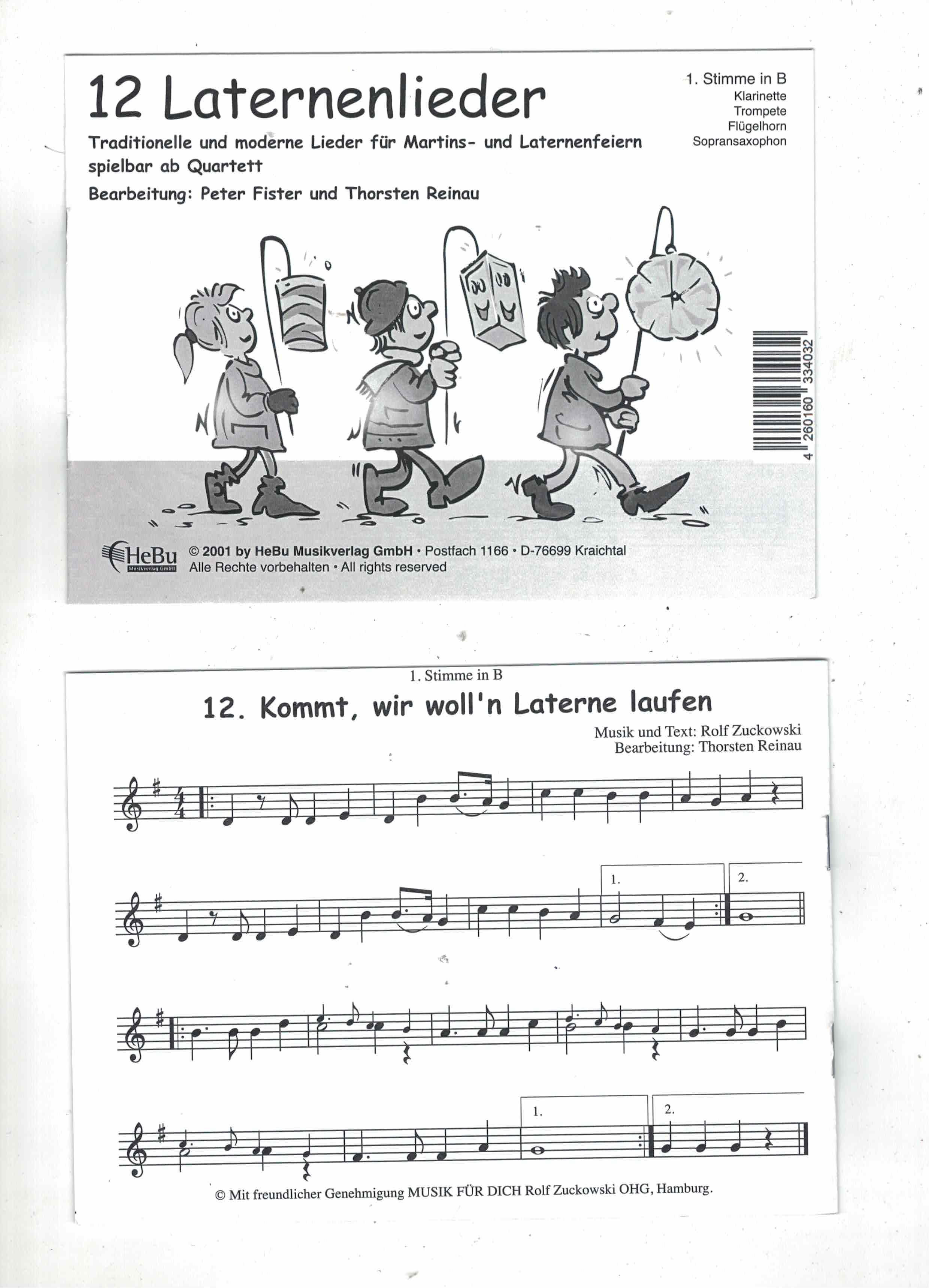 12 Laternenlieder 1.B