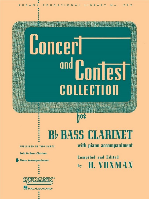 Concert and Contest Collection for Bassklar, Klavierbegl