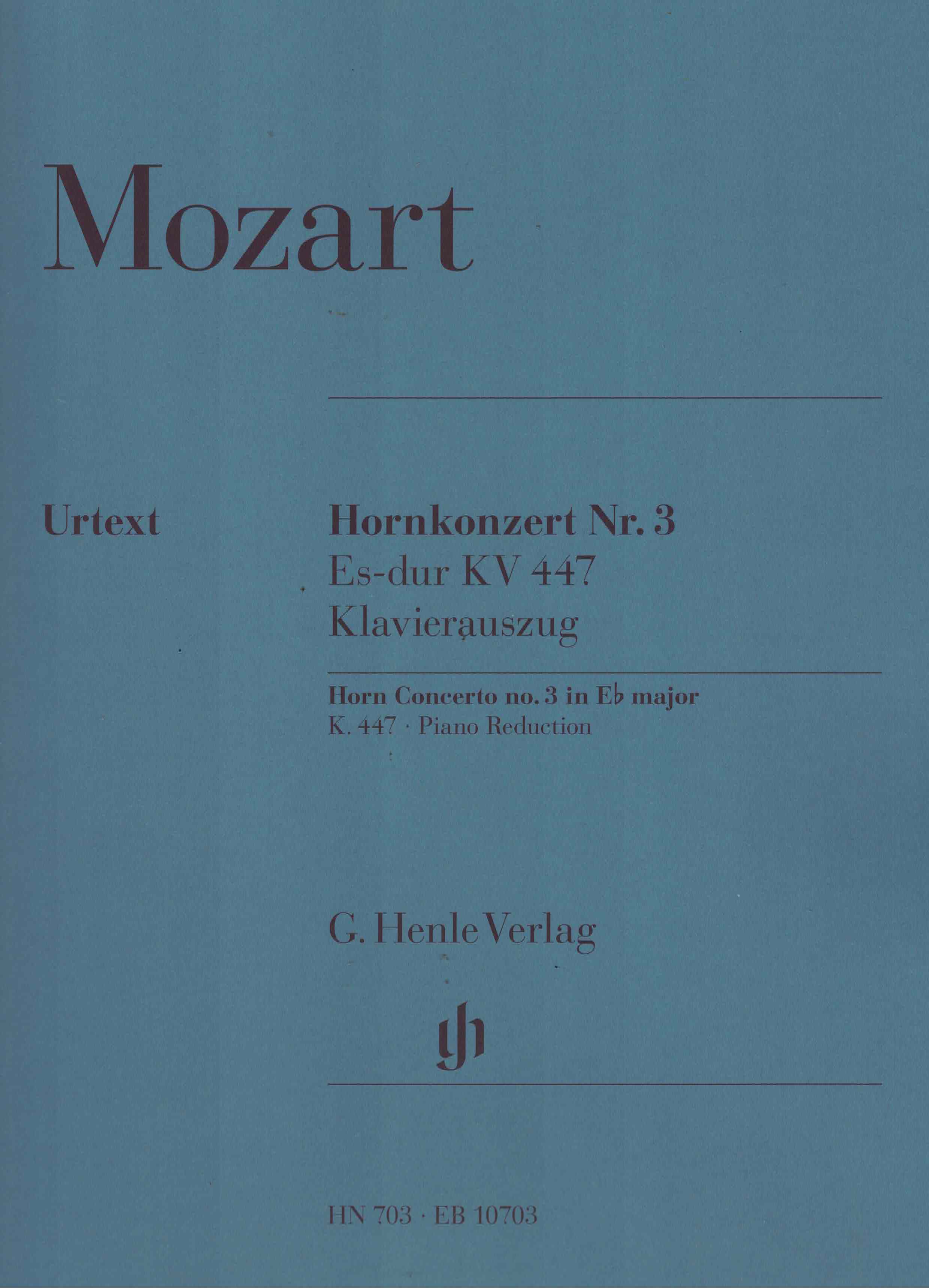 Konzert 3 Es-Dur KV 447 - Mozart, Horn/Klavier