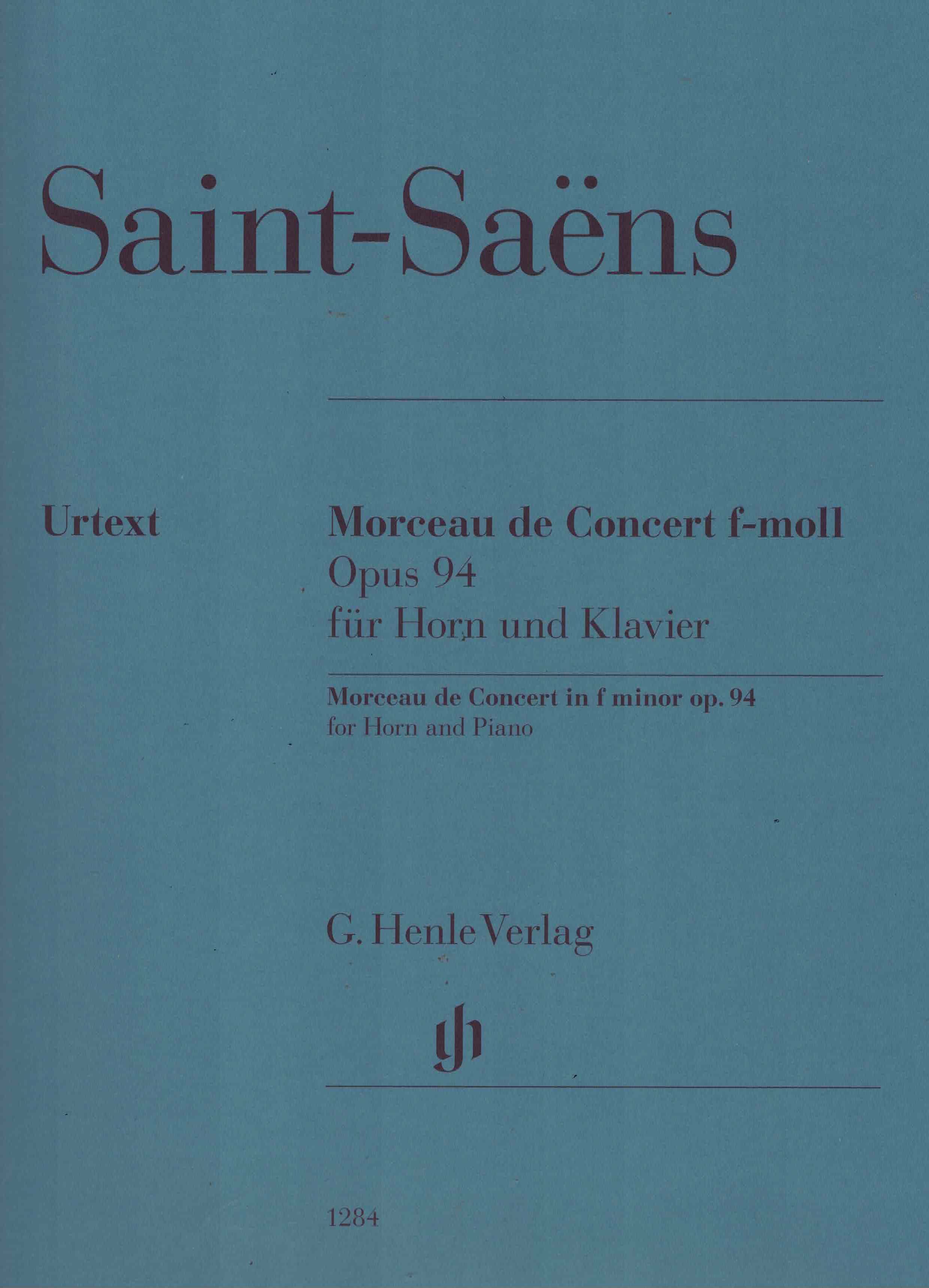 Morceau de Concert, Saint Saens op. 94, Horn/Klavier