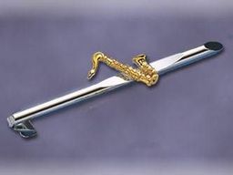 Krawattenhalter Saxophon klein vergoldet