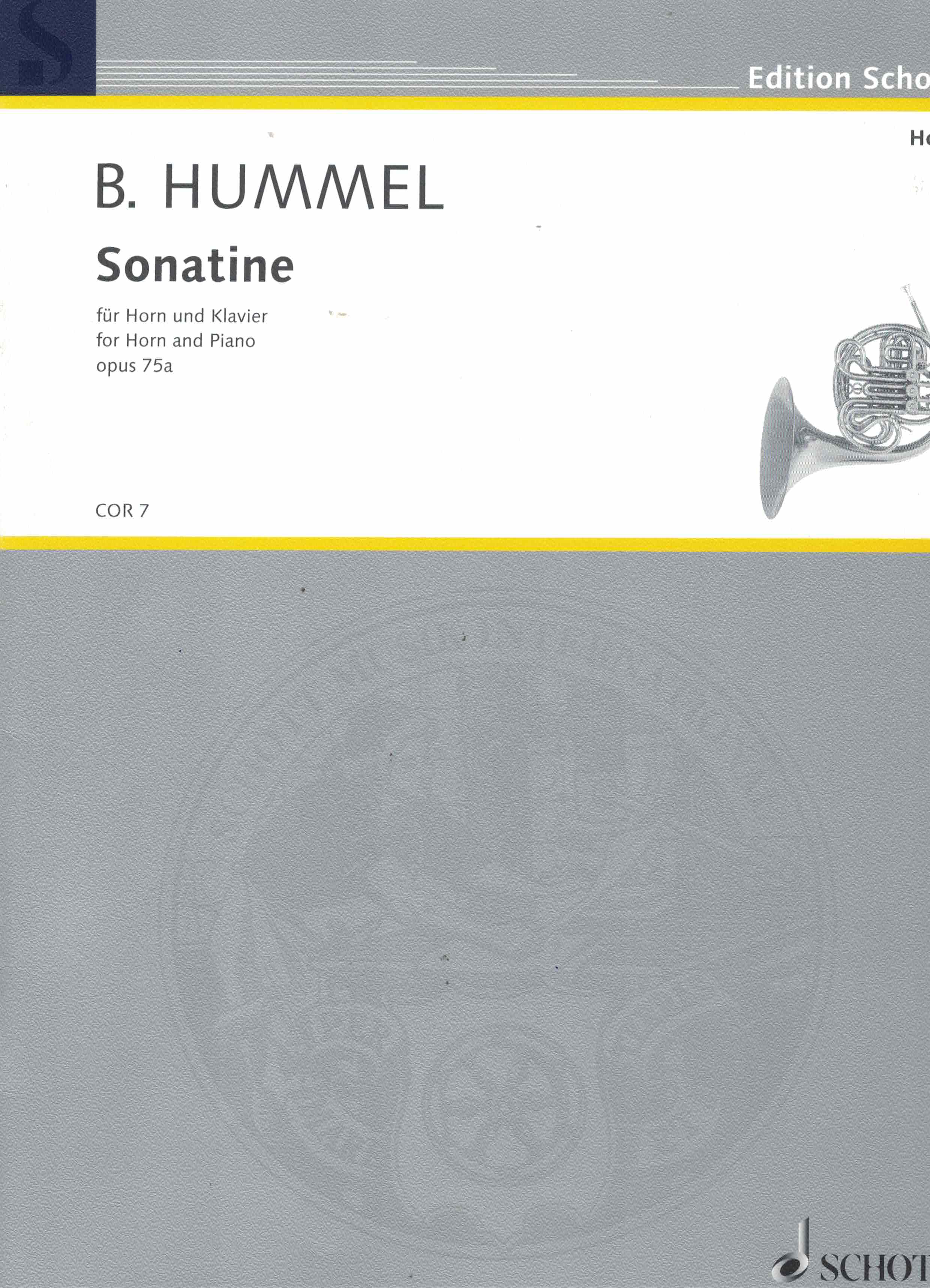 Sonatine op 75a - Hummel, Horn
