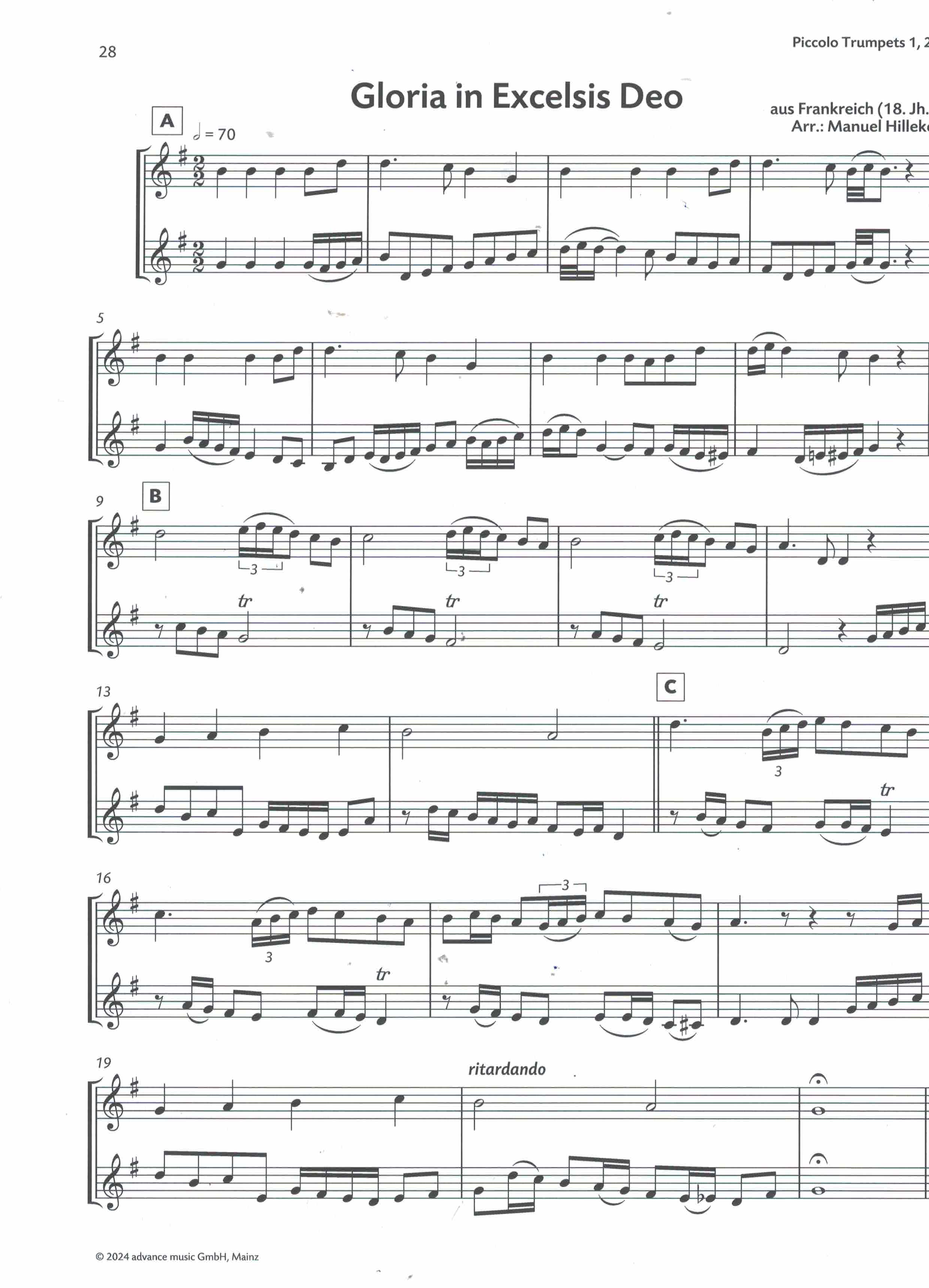 Virtuoso Christmas Duets, 2 Trp