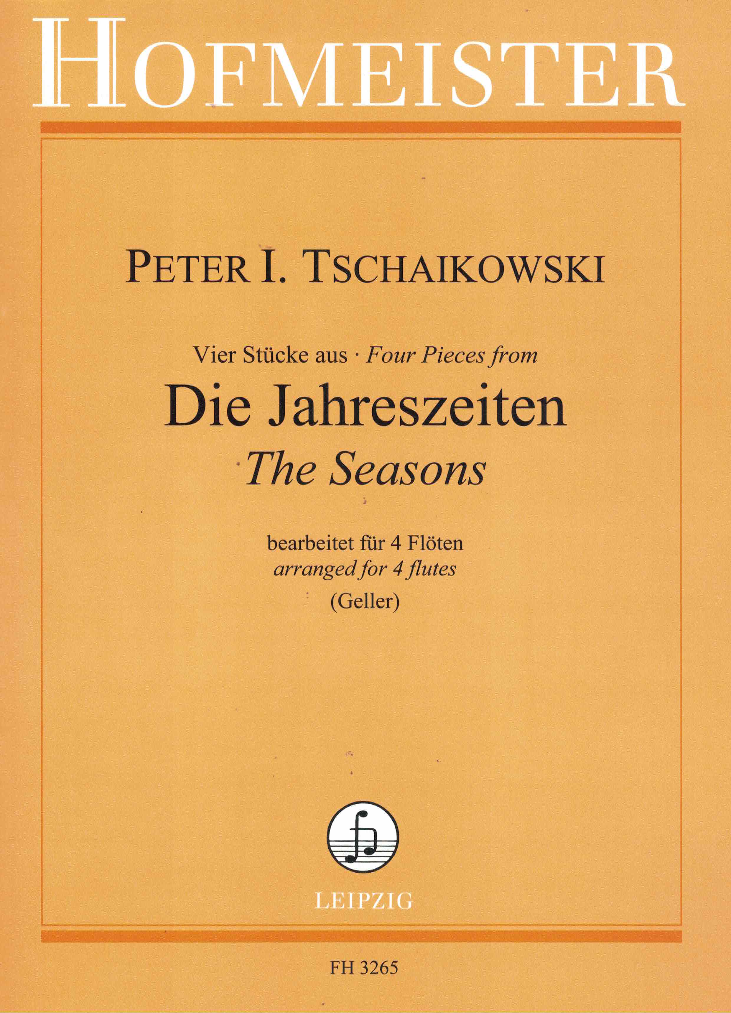 4 Stücke (Jahreszeiten) - Tschaikowsky, 4 Querflöten
