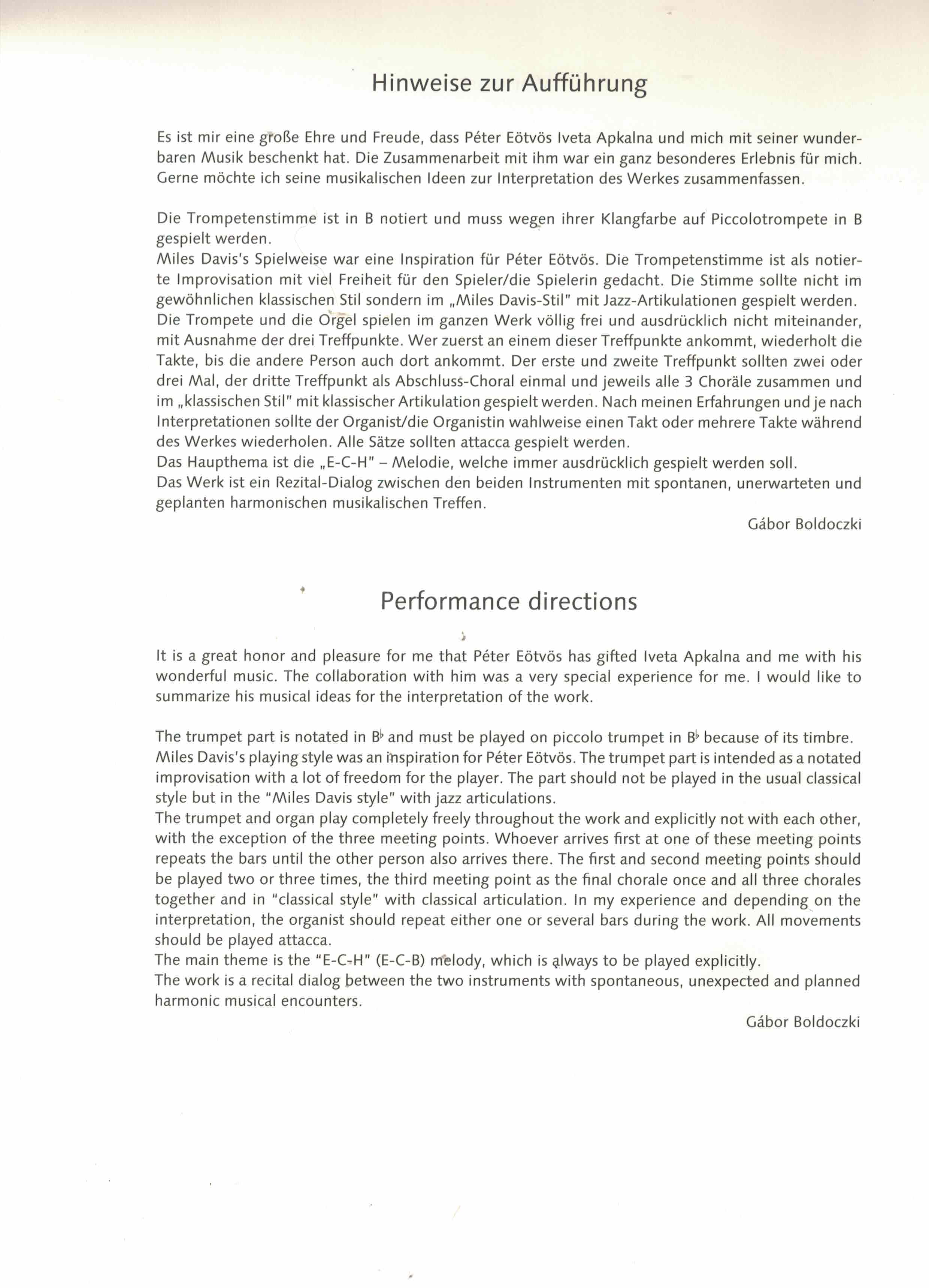 Echo, Eötvös, Trp Org