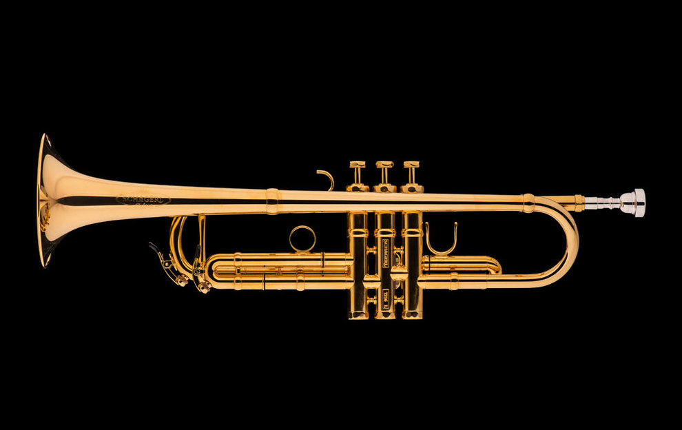 B - Trompete Schagerl Mod. Aglaea vergoldet